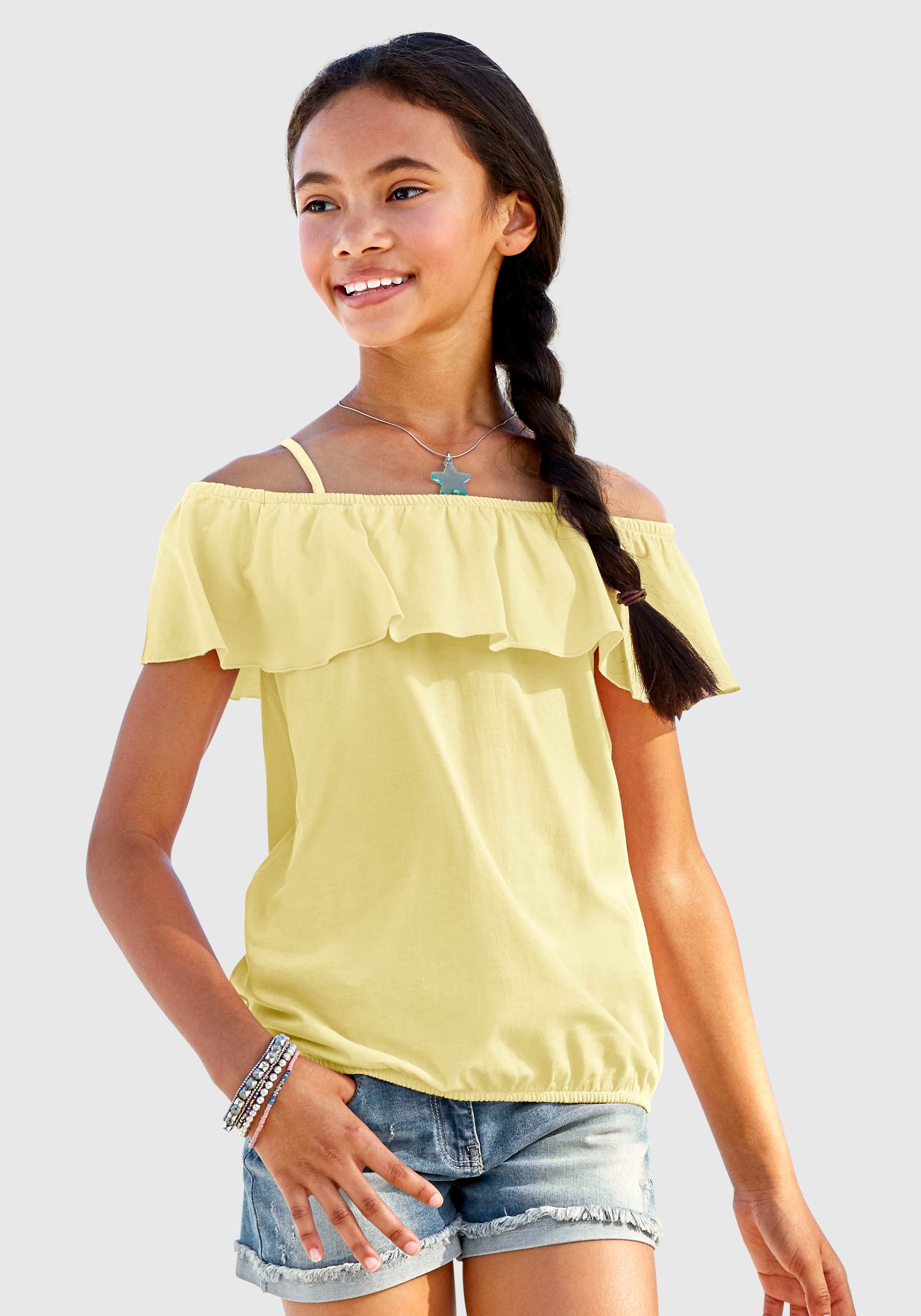 Carmenshirts & Wasserfallshirts - günstige Mode online shoppen