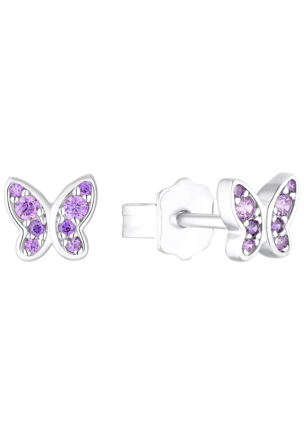 s.Oliver Junior Paar Ohrstecker »Schmetterling, 9233199«, mit Zirkonia (synth.)