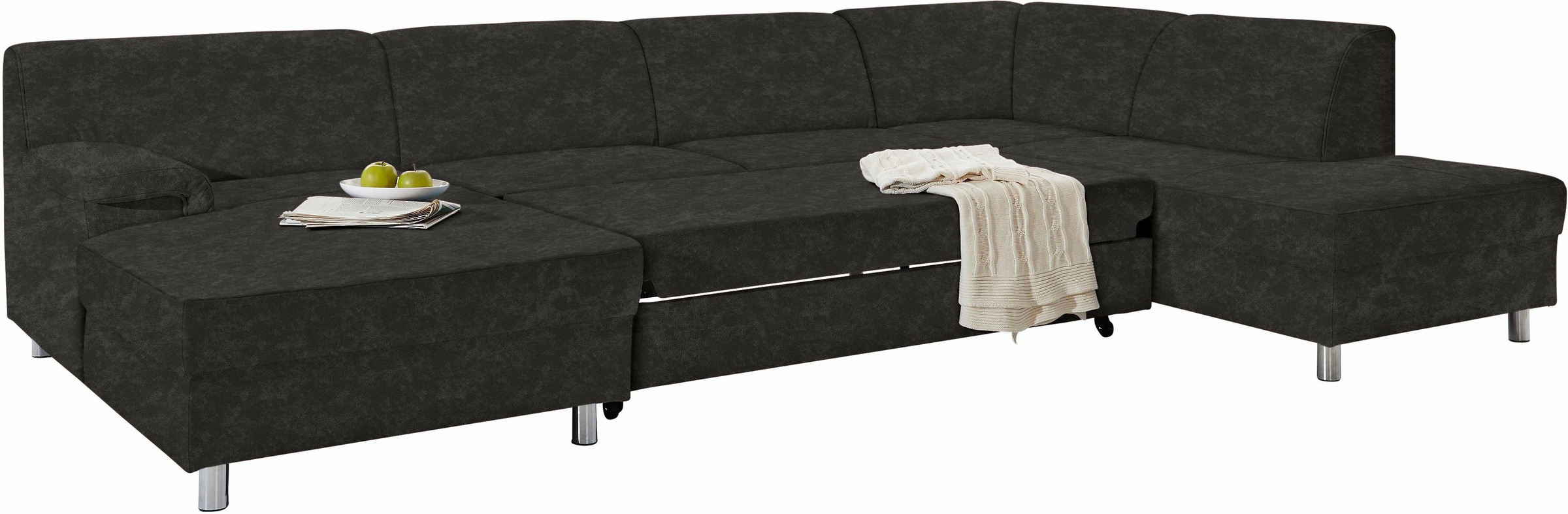 Home affaire Wohnlandschaft »Jamie, zeitloses Design, fester Sitzkomfort, v günstig online kaufen