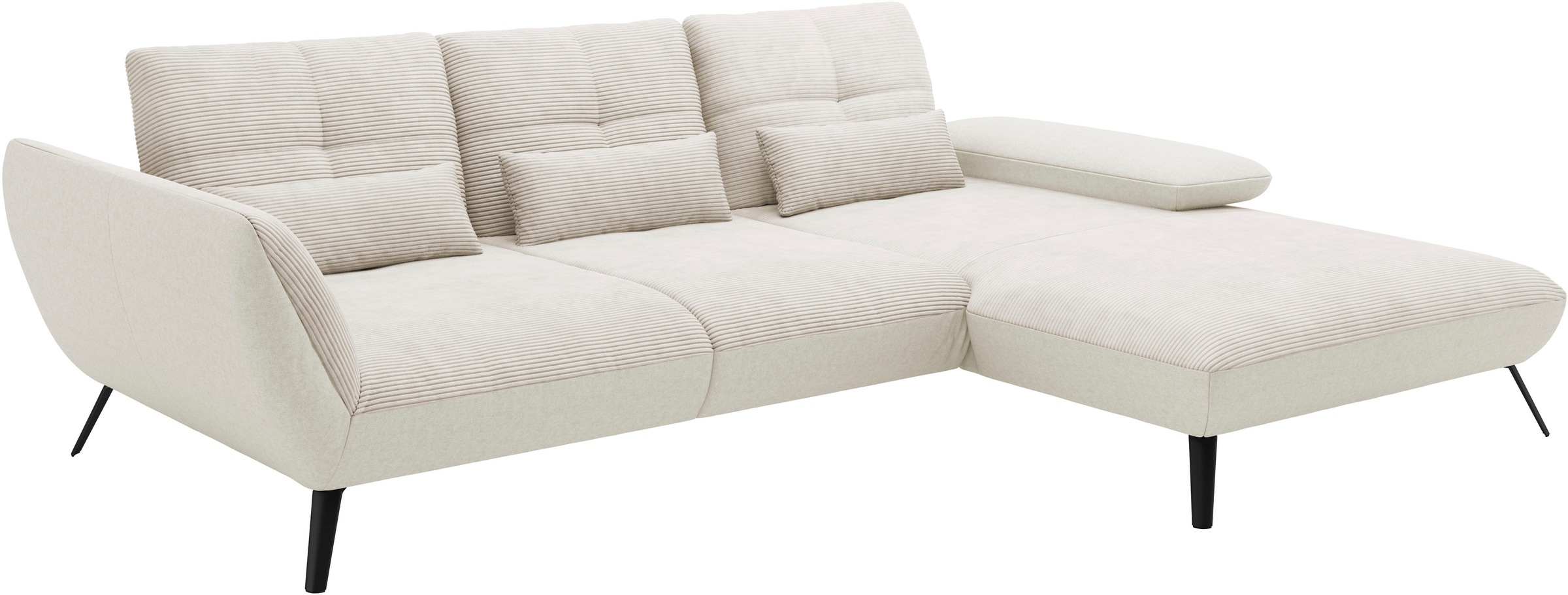 Places of Style Ecksofa »Mikado L-Form«, inkl. Sitztiefenverstellung und Armteilverstellung