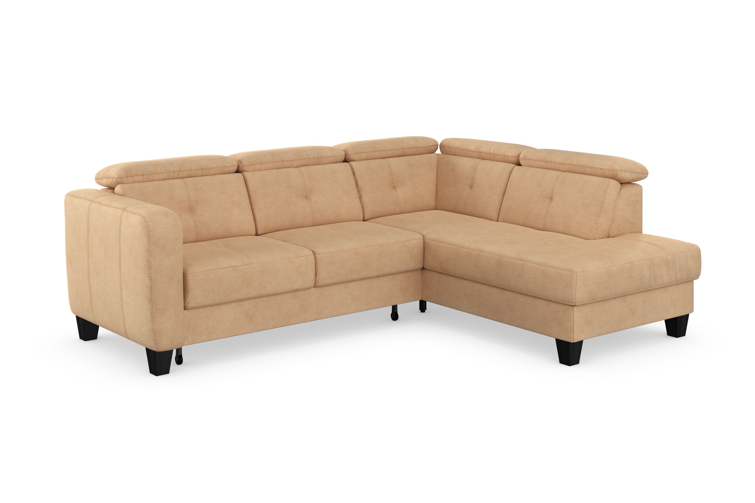 sit&more Ecksofa »Belluci L-Form«, inklusive Federkern, wahlweise mit Bettfunktion und Bettkasten