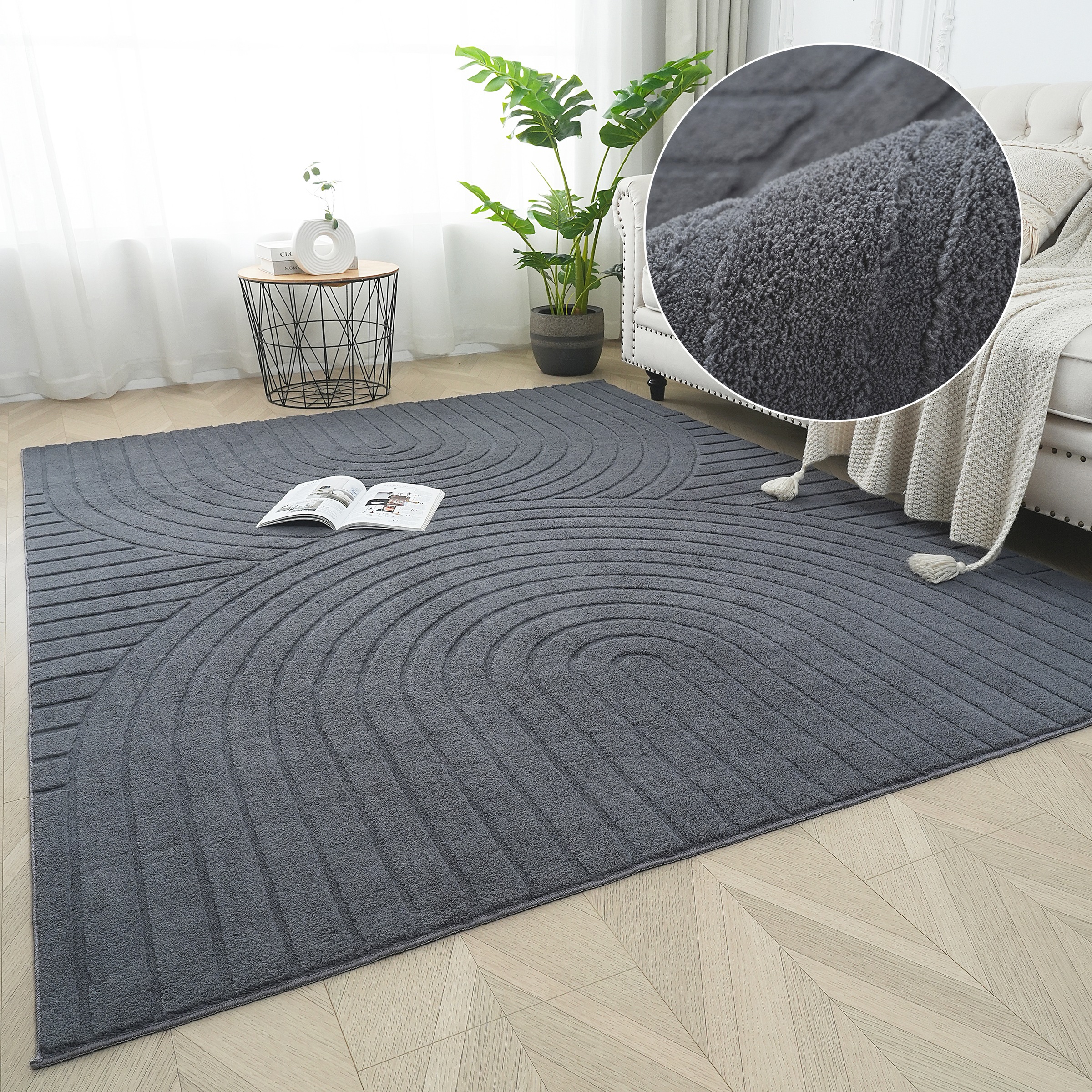my home Teppich »Cali Regenbogen, Modernes Design, flauschig«, rechteckig, günstig online kaufen