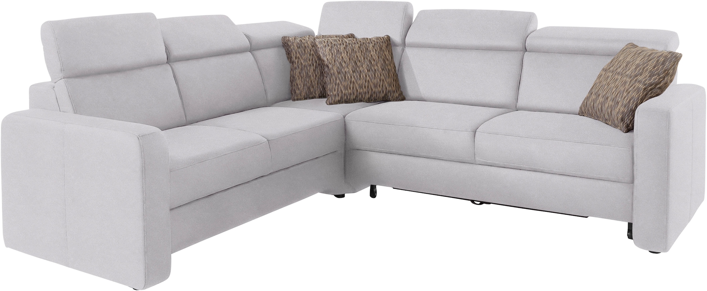 sit&more Ecksofa »Bologna L-Form«, Kopfteilverstellung, wahlweise mit Bettfunktion und Schubkasten