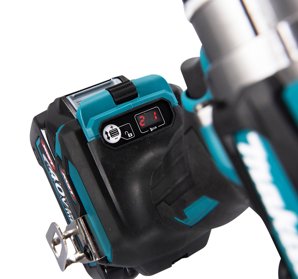 Makita Akku-Bohrschrauber »»DF001GD201««, (XGT, 40V max., 140 Nm, 0-2.600 min-1), Inkl. MAKPAC Größe 3, Schnellladegerät DC40RA und 2x BL4025 Akkus
