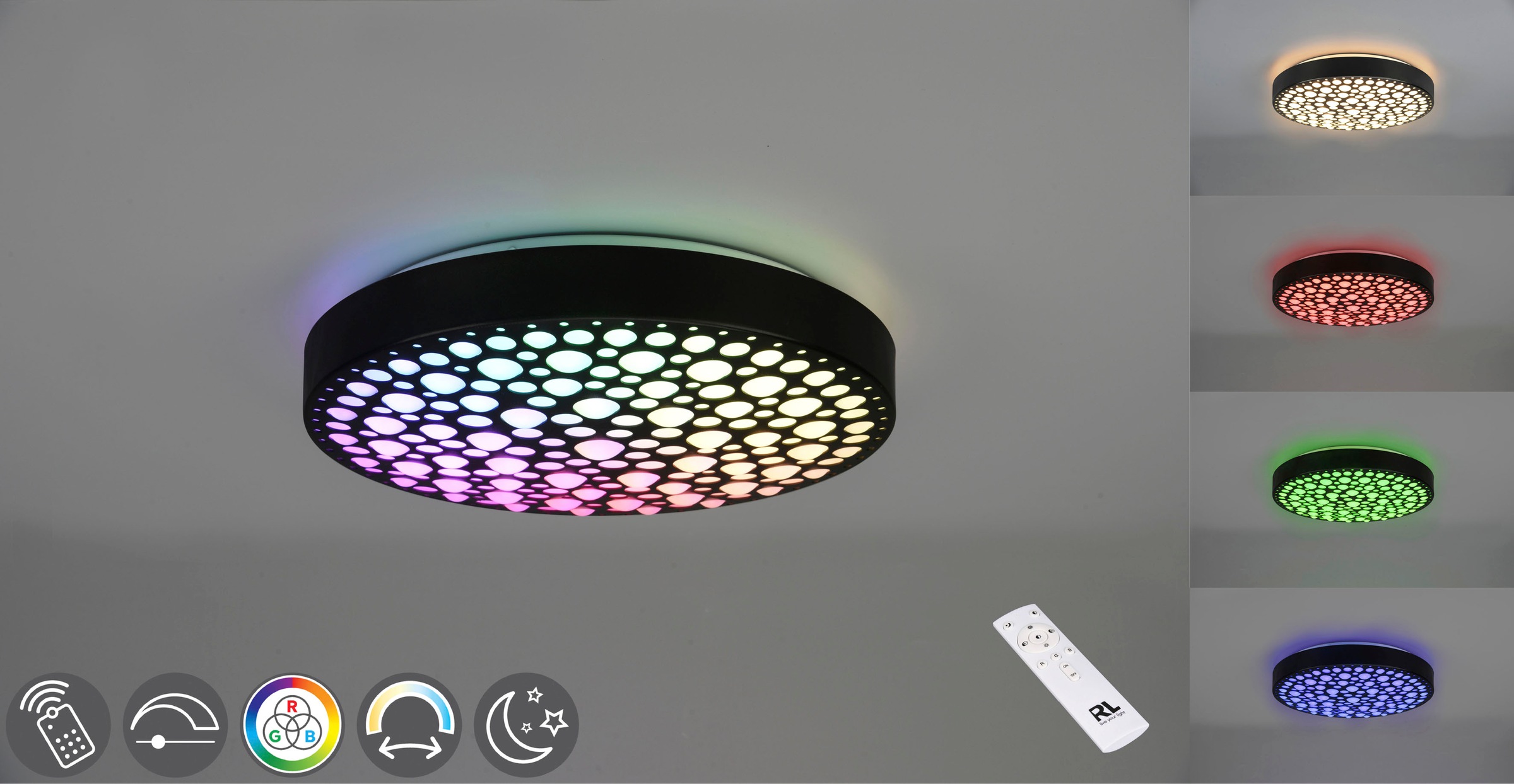 REALITY Leuchten LED Deckenleuchte »Chizu«, 1 flammig, Leuchtmittel LED-Boa günstig online kaufen