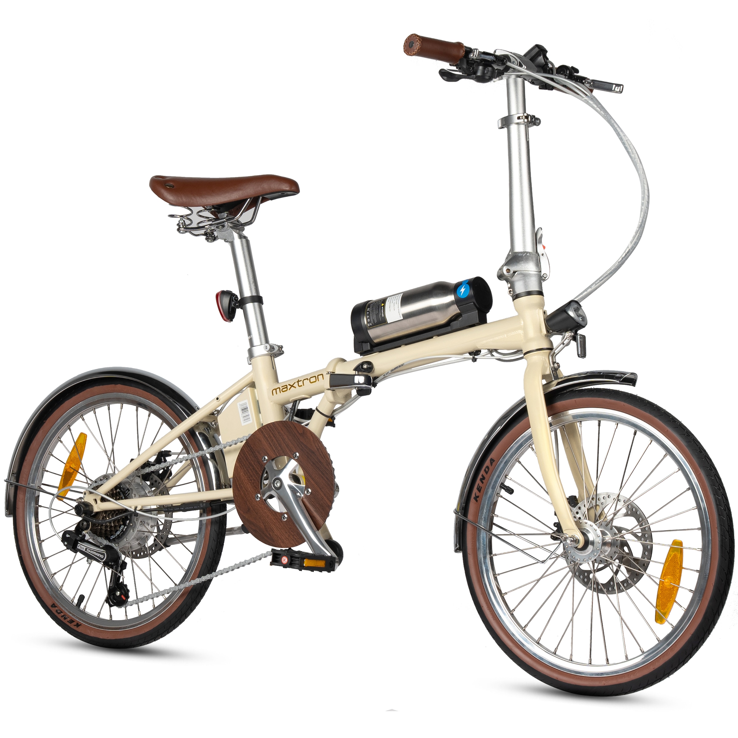 Maxtron »Smart 20, Klapprad« 3 Gang Shimano Tourney Schaltwerk Kettenschaltung Heckmotor 250 W Kompakt und platzsparend für Alltag