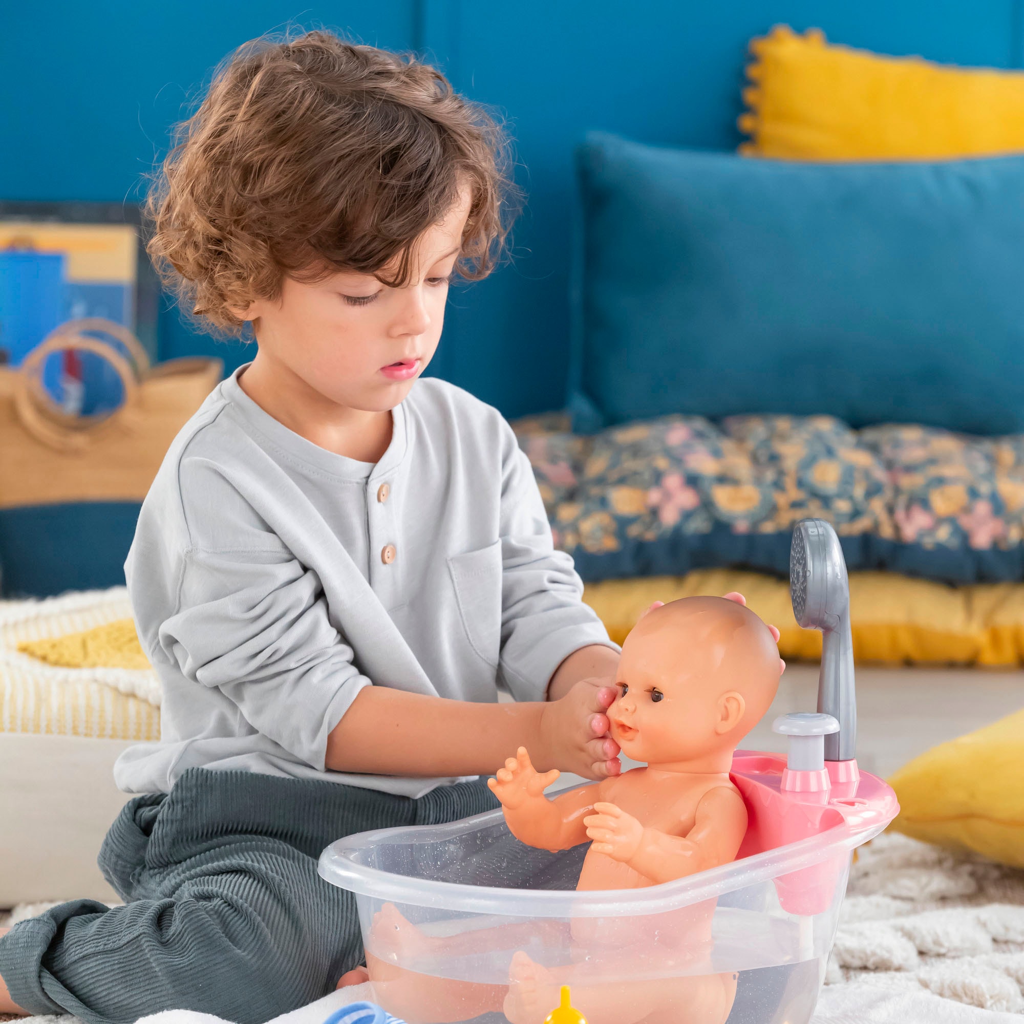 Corolle® Babypuppe »Mon Grand Poupon, Paul Trink+Näss Badebaby«, mit Vanilleduft