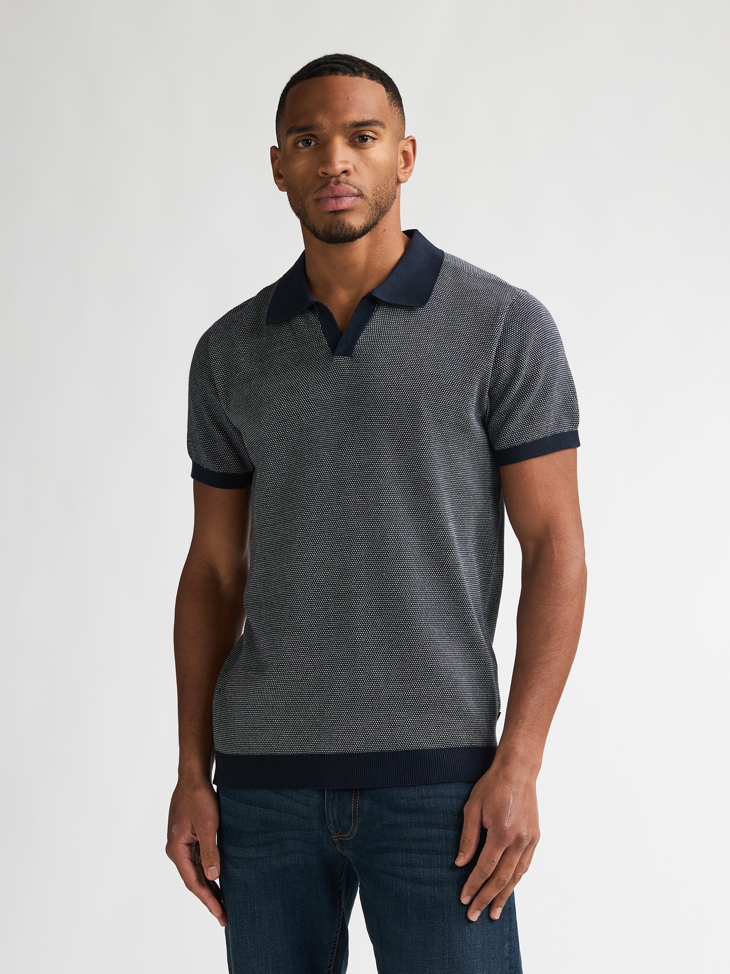 Petrol Industries Poloshirt »Men Knitwear Polo« mit offenem Polokragen