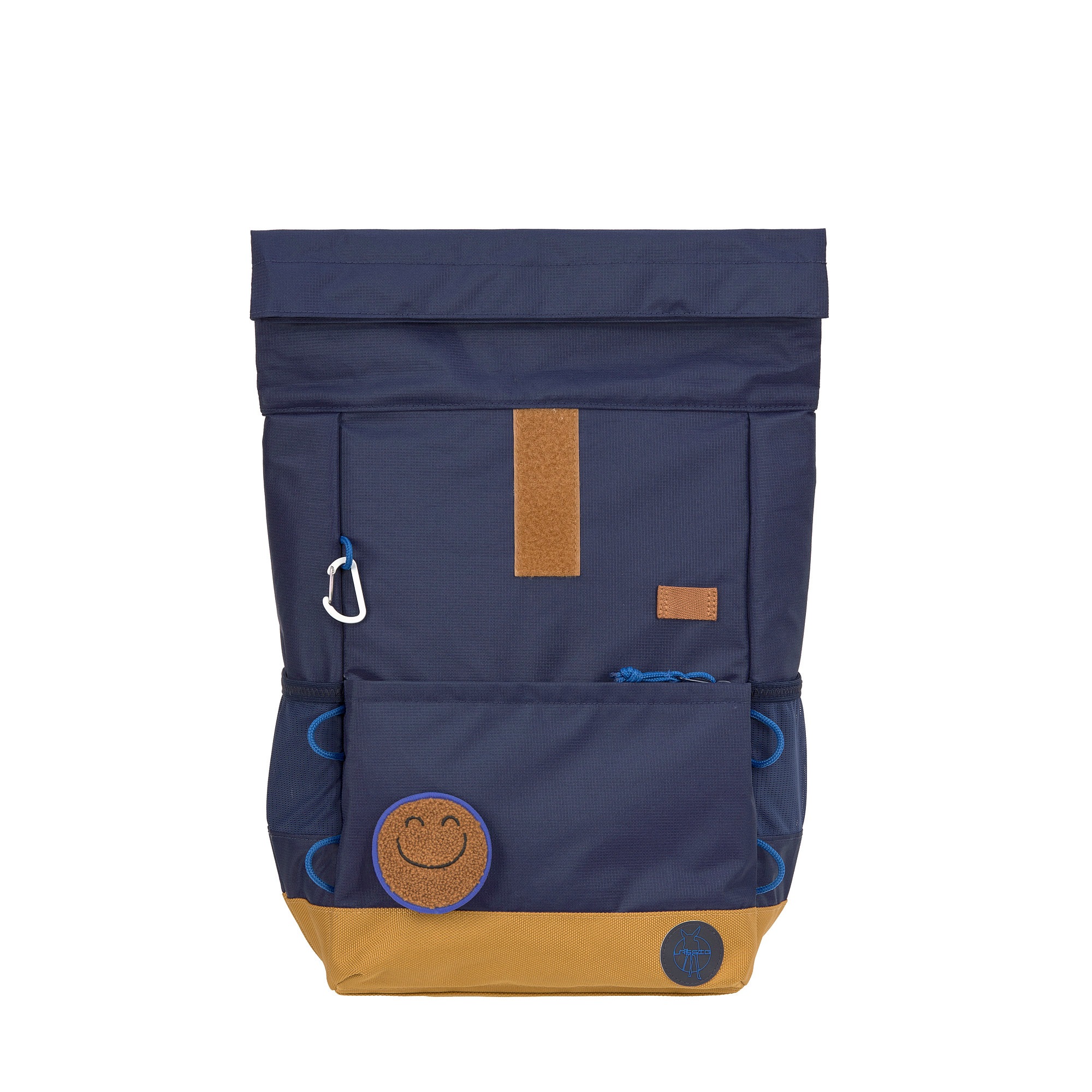 LÄSSIG Kinderrucksack »Little Gang, Medium Rolltop Backpack, navy« Reflektoren aus recycelten PET-Flaschen