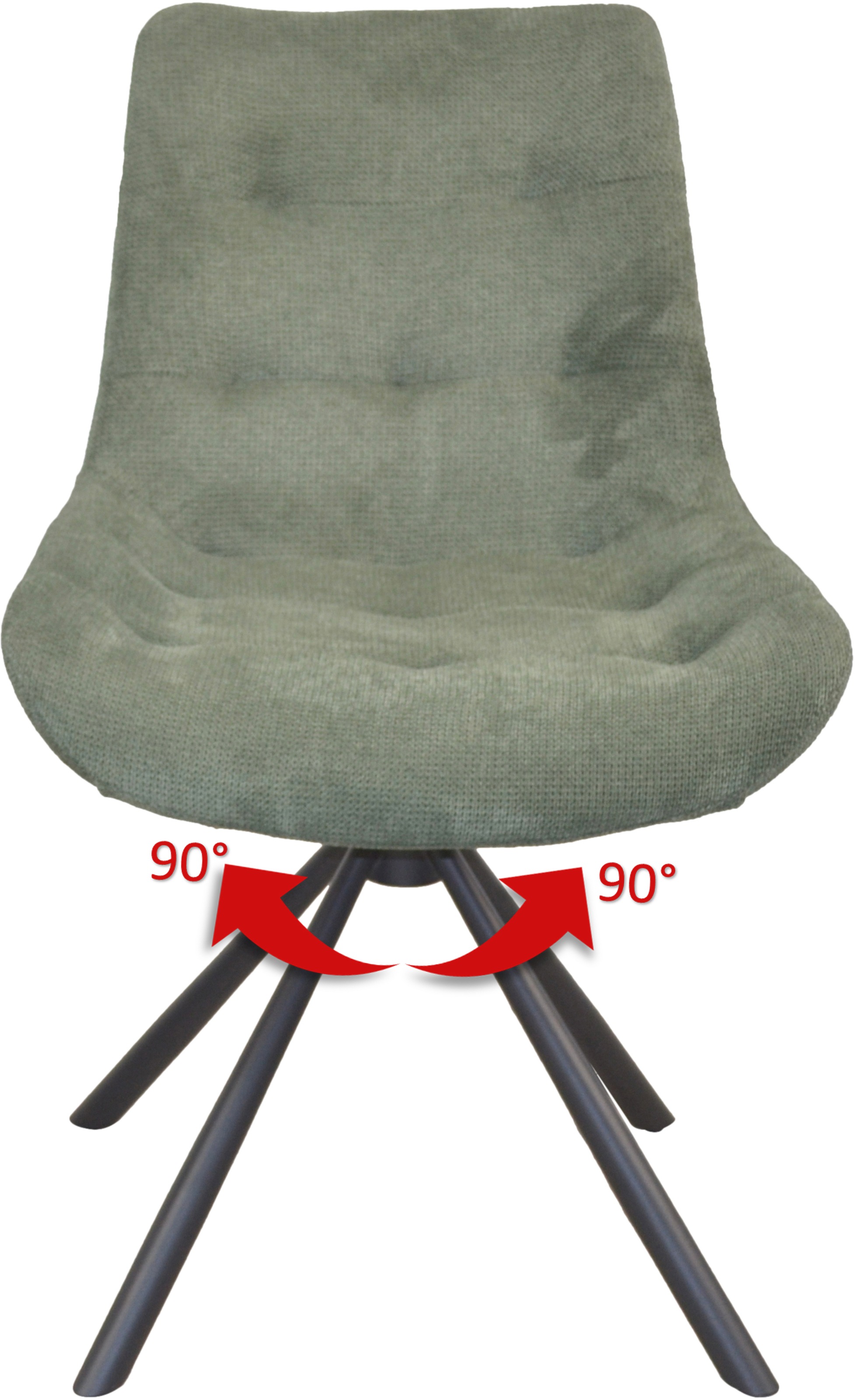 HOFMANN LIVING AND MORE Polsterstuhl, (Set), 2 St., Cord-Polyester