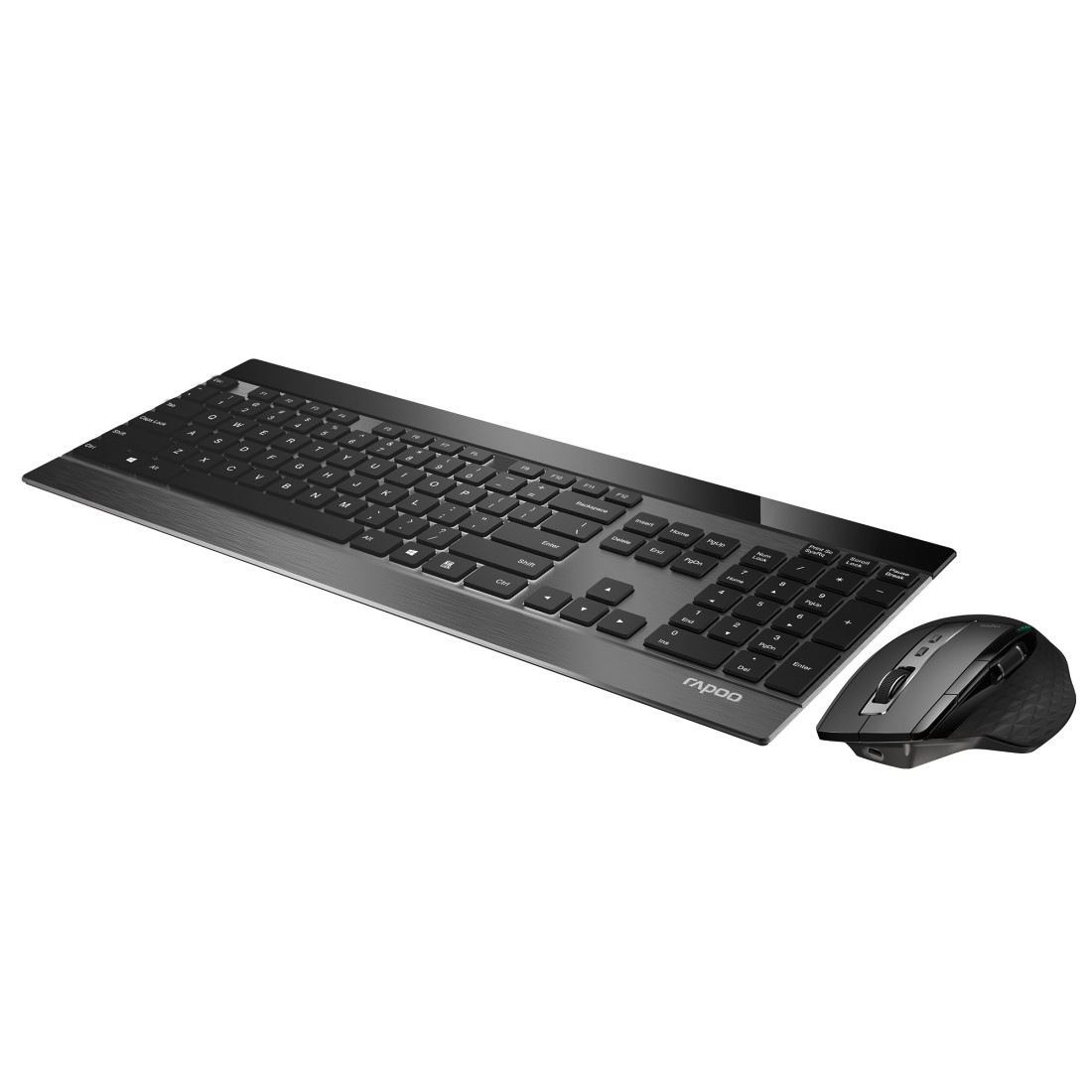 Rapoo Tastatur- und Maus-Set »9900M kabelloses Tastatur-Maus-Set, Bluetooth, 2.4 GHz, 3200 DPI«