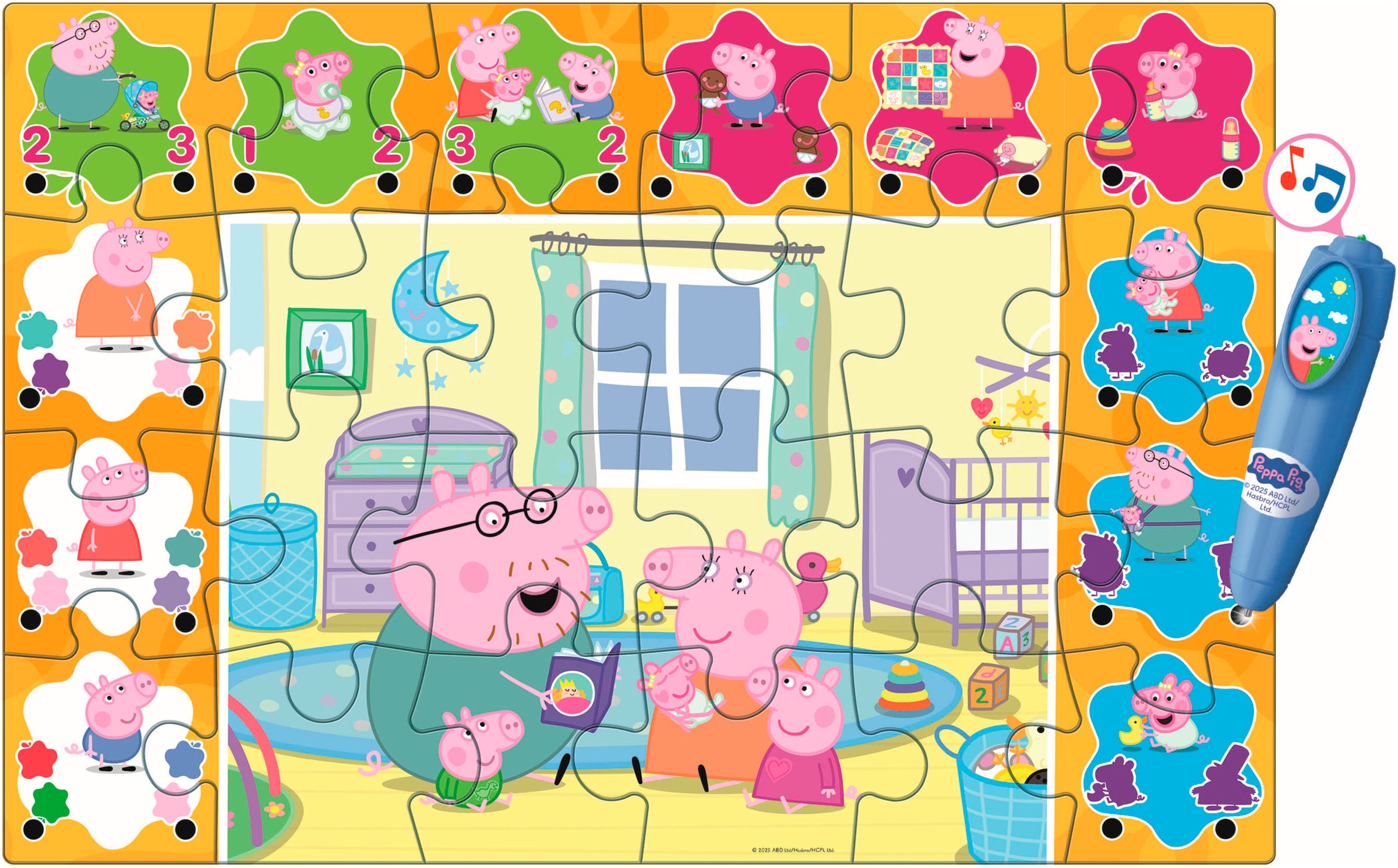Clementoni® Puzzle »Quiz-Bodenpuzzle - Peppa Pig« Made in Europe