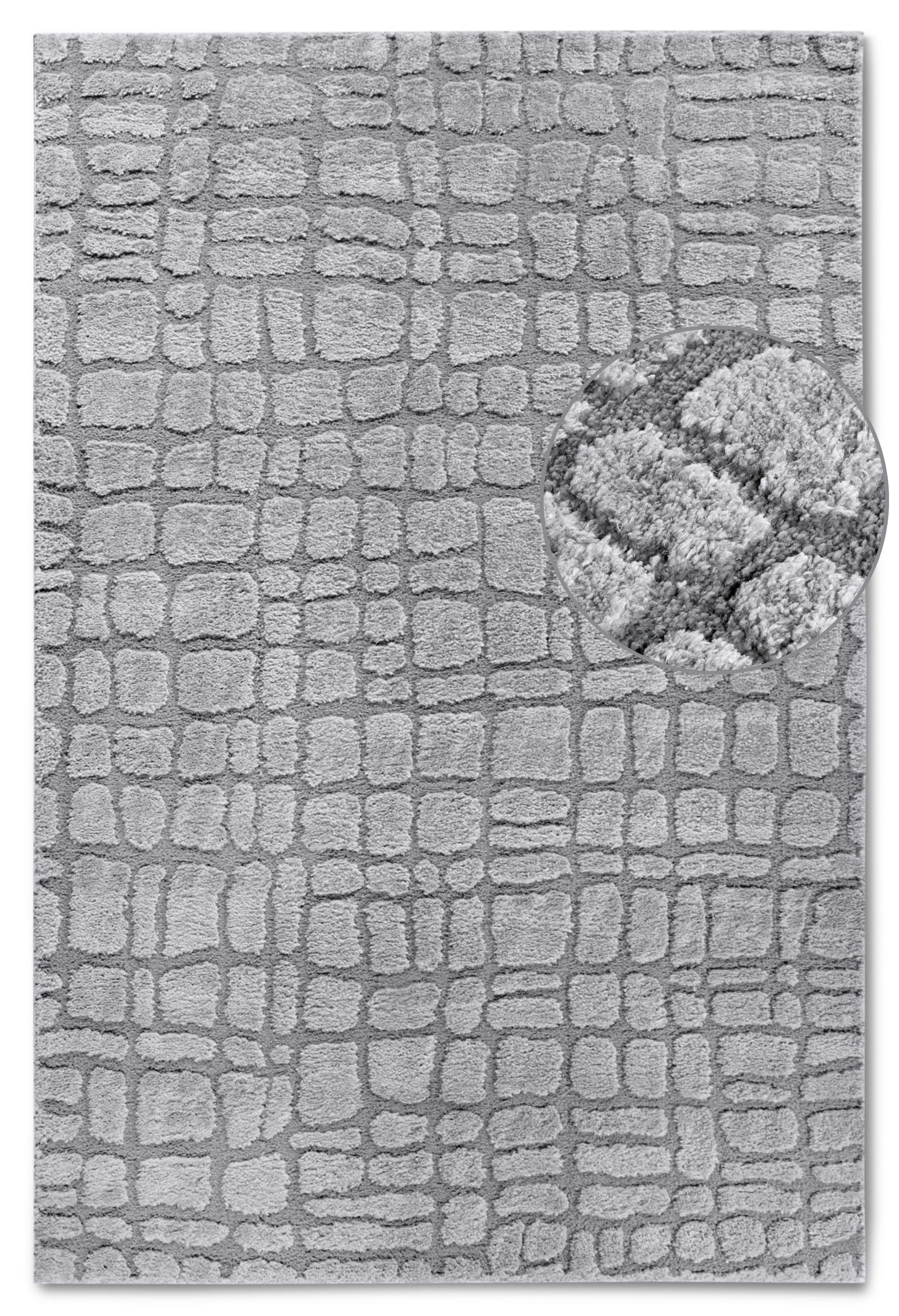 ELLE DECORATION Designteppich »Artistique«, rechteckig, 18 mm Höhe, Hochflor, Shaggy, Läufer, weich, Langflor, modern, Hoch Tief Effekt