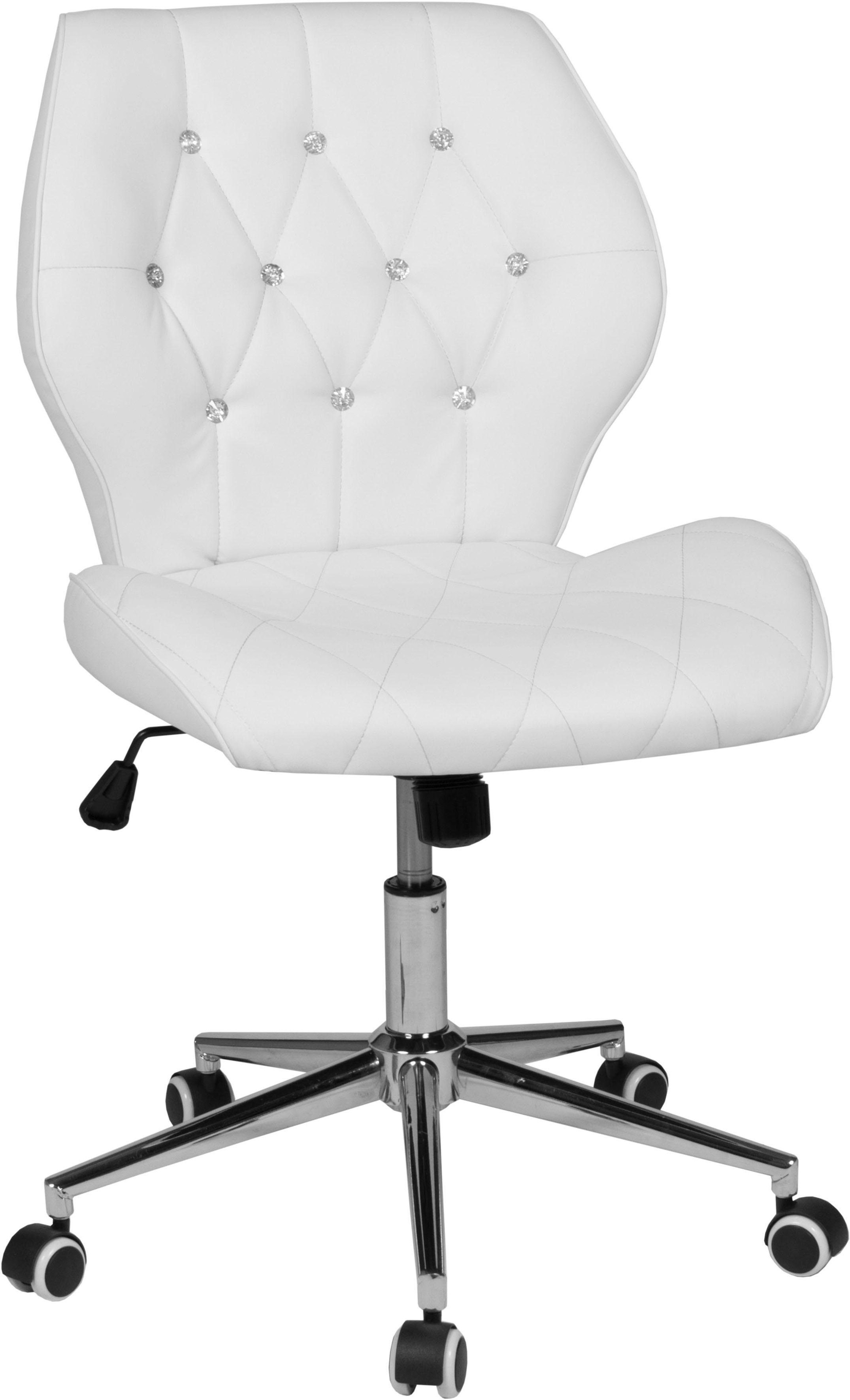 DUO COLLECTION Bürostuhl »Jolina« () weiß + Metall