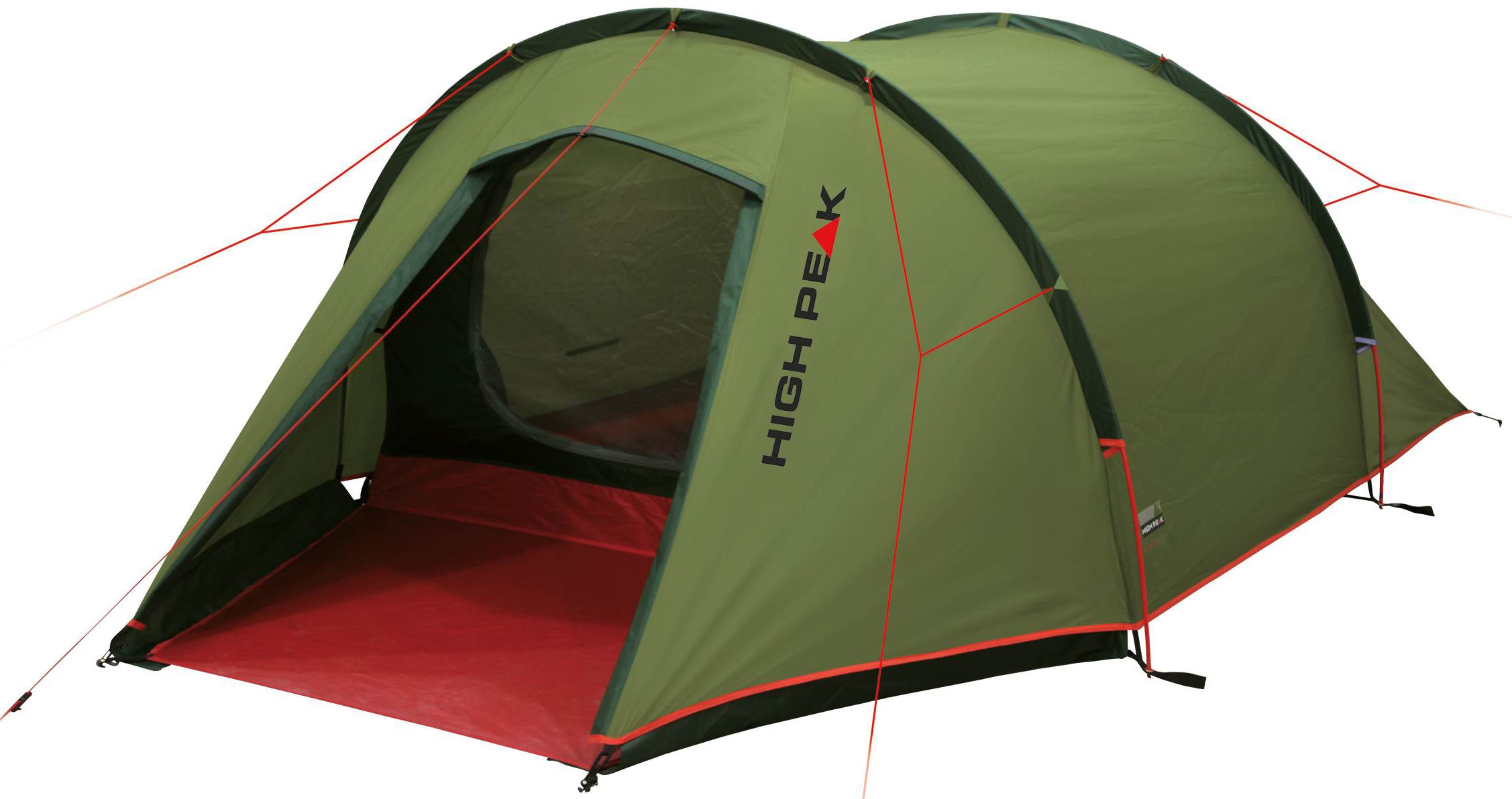 HIGH PEAK Tunnelzelt »Kite 2 LW« 2 Personen pesto-rot