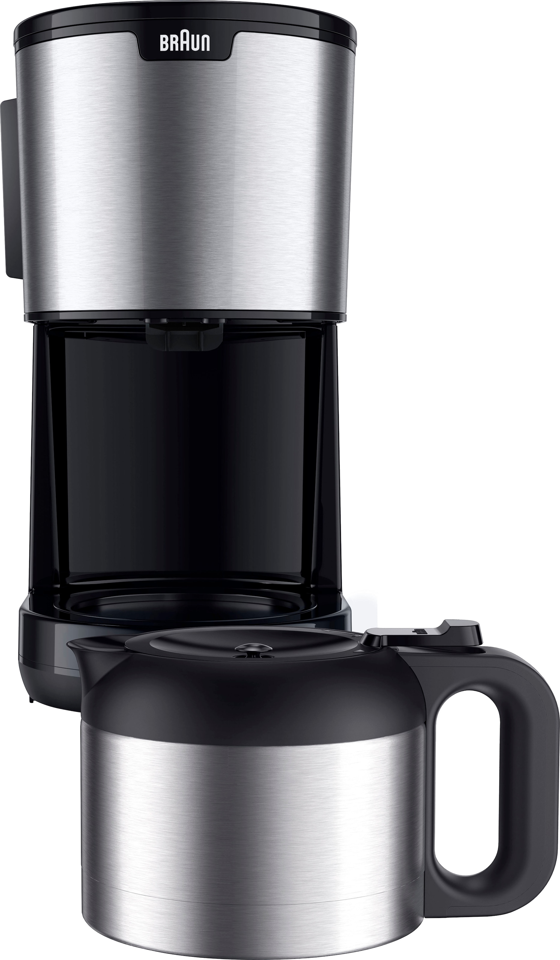 Braun Filterkaffeemaschine »PurShine KF1505 BK«, 1,2 l Kaffeekanne, Papierfilter, Thermokanne schwarz