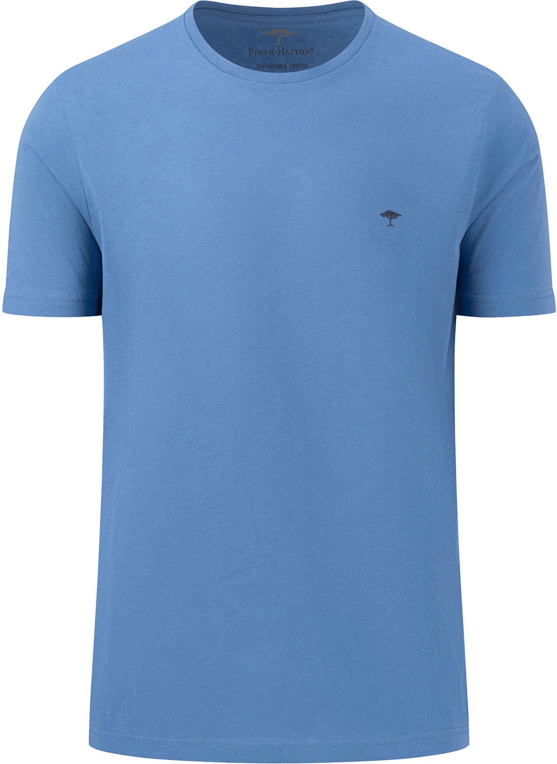 FYNCH-HATTON T-Shirt, mit Rundhals und Logo-Stickerei