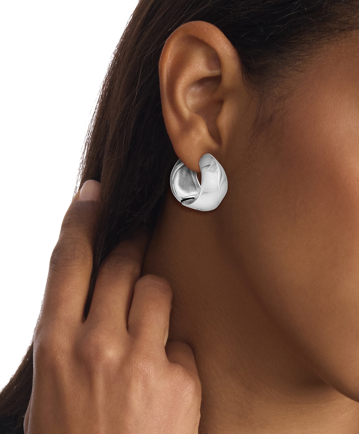 Calvin Klein Paar Creolen »SCULPTED«