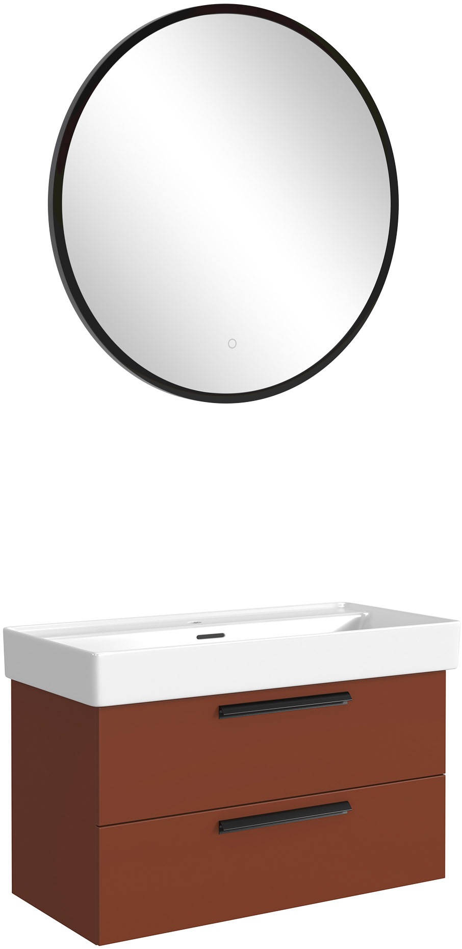 welltime Badmöbel-Set »SALVADA, 2tlg-Set, gedämpfte Scharniere, Softclose, Keramikbecken« Maße (B/T/H): 100/47,5/200 cm, 