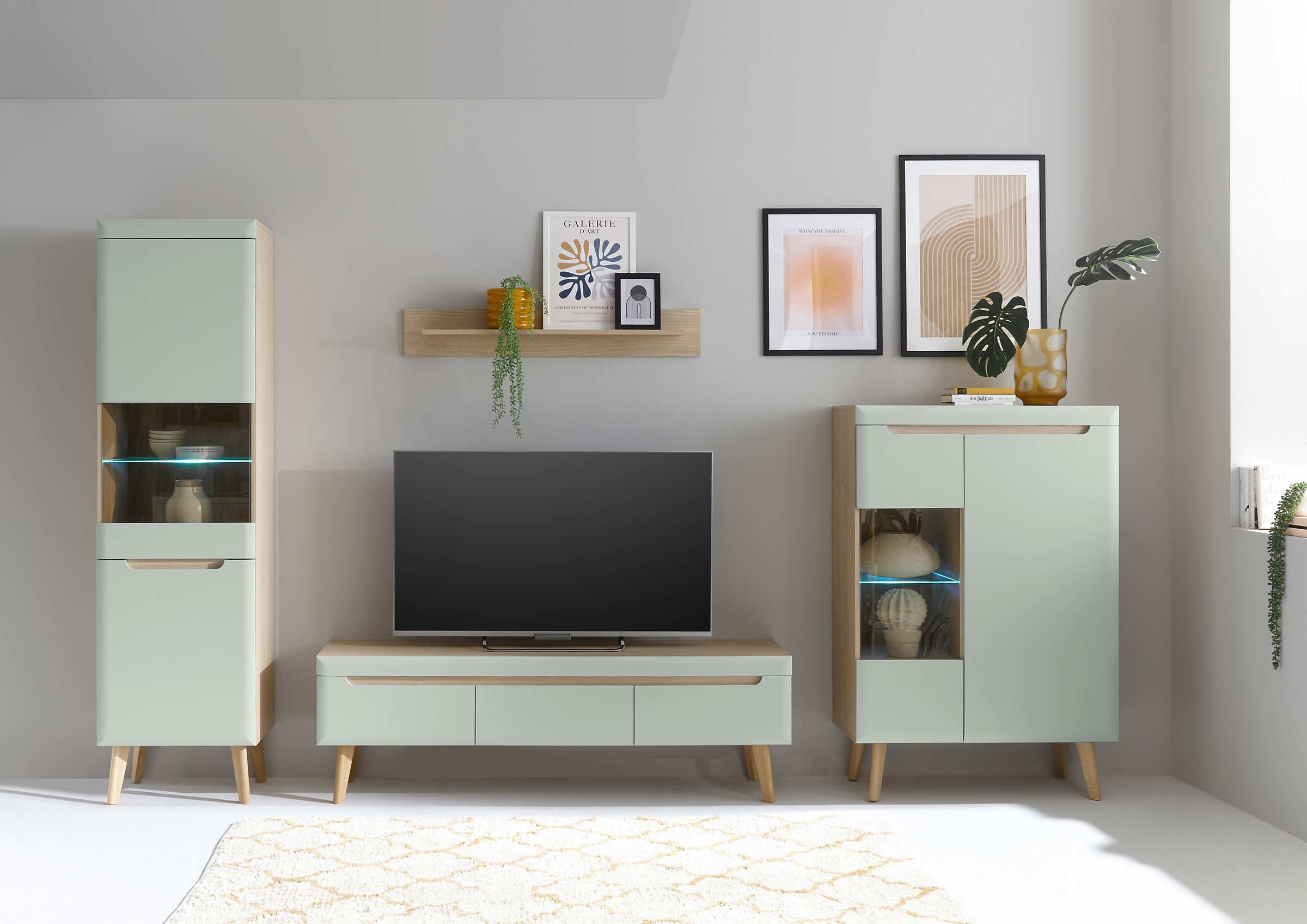 INOSIGN Wohnwand »Torge, Anbauwand, Schrankwand, Mediawand, Wohnzimmer-Set« günstig online kaufen