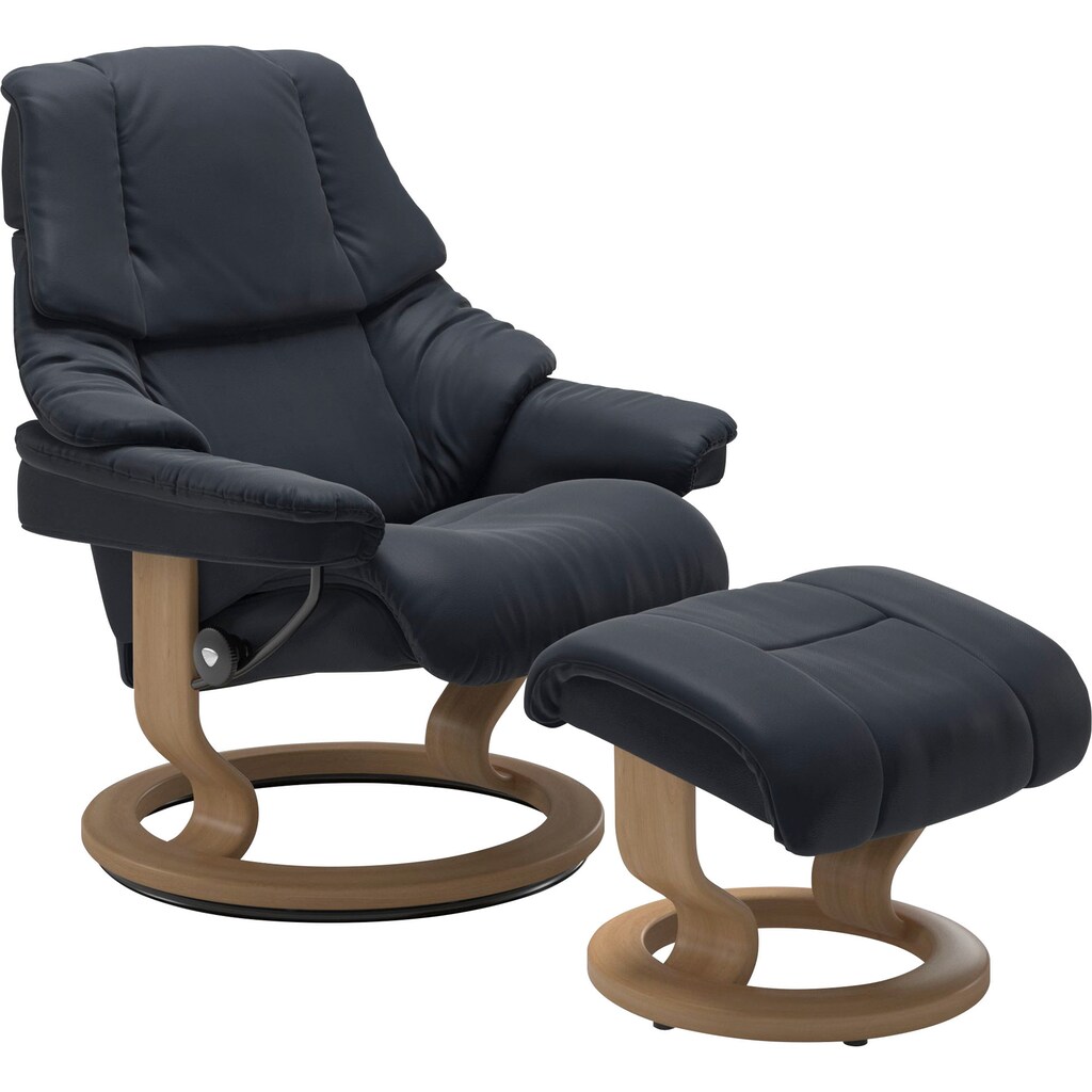 Stressless® Relaxsessel »Reno«, (Set, Relaxsessel mit Hocker)