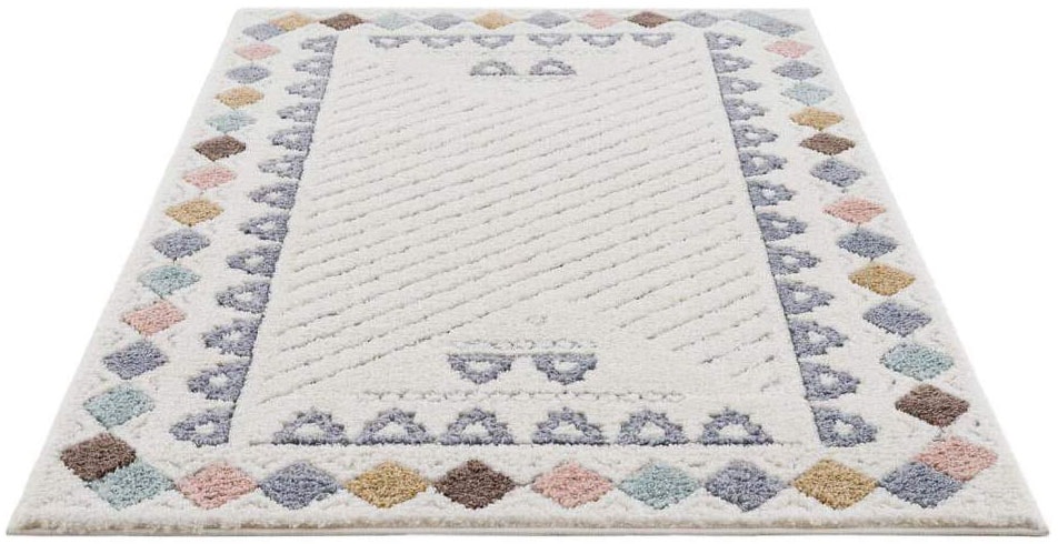 Carpet City Hochflor-Teppich »Focus 3034«, rechteckig, 20 mm Höhe, Boho-Tep günstig online kaufen