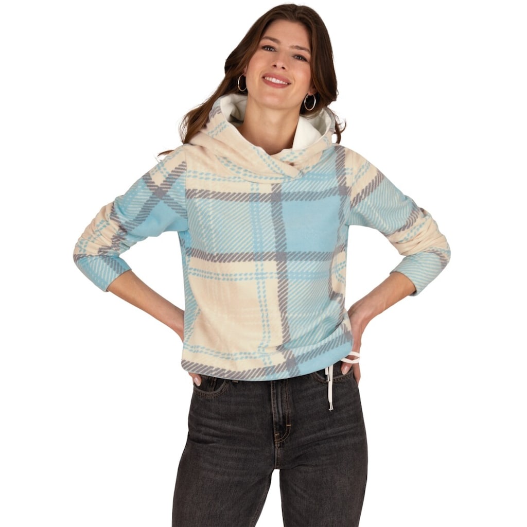 Trigema Strickfleece-Pullover »TRIGEMA Fleece-Pullover mit Kapuze«