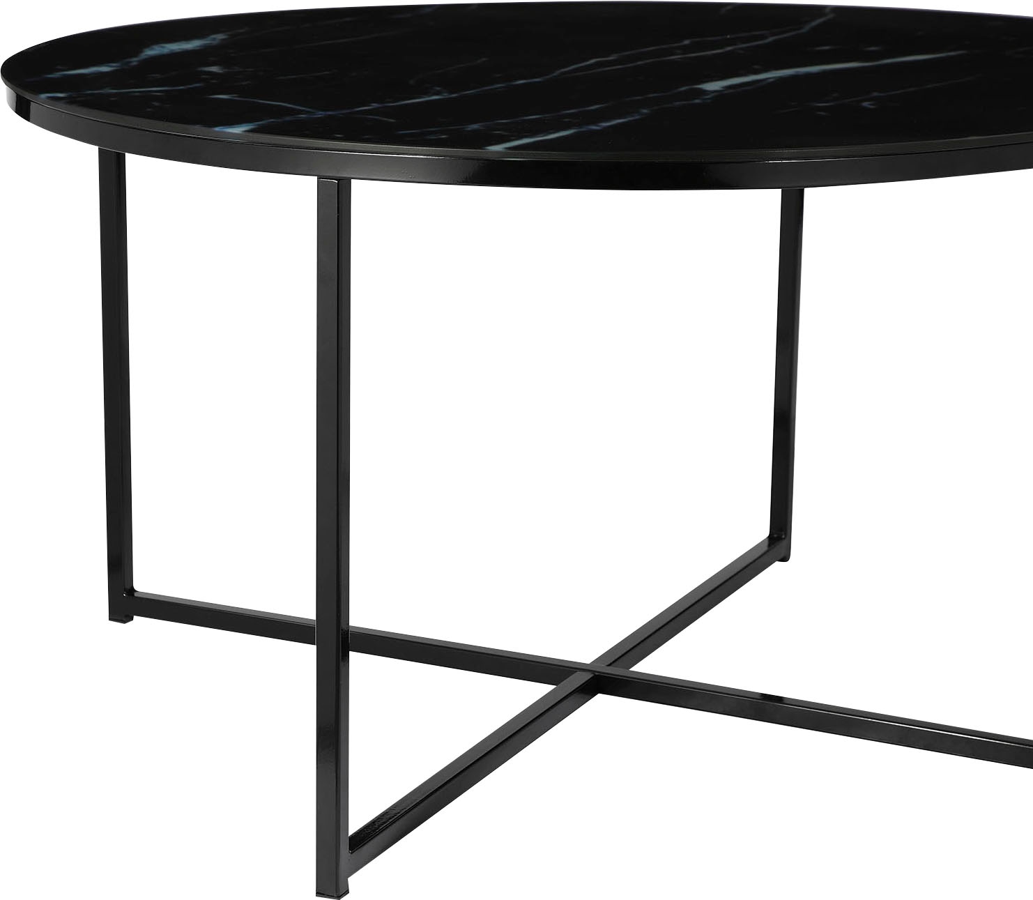 SalesFever Couchtisch, Tischplatte in Marmoroptik