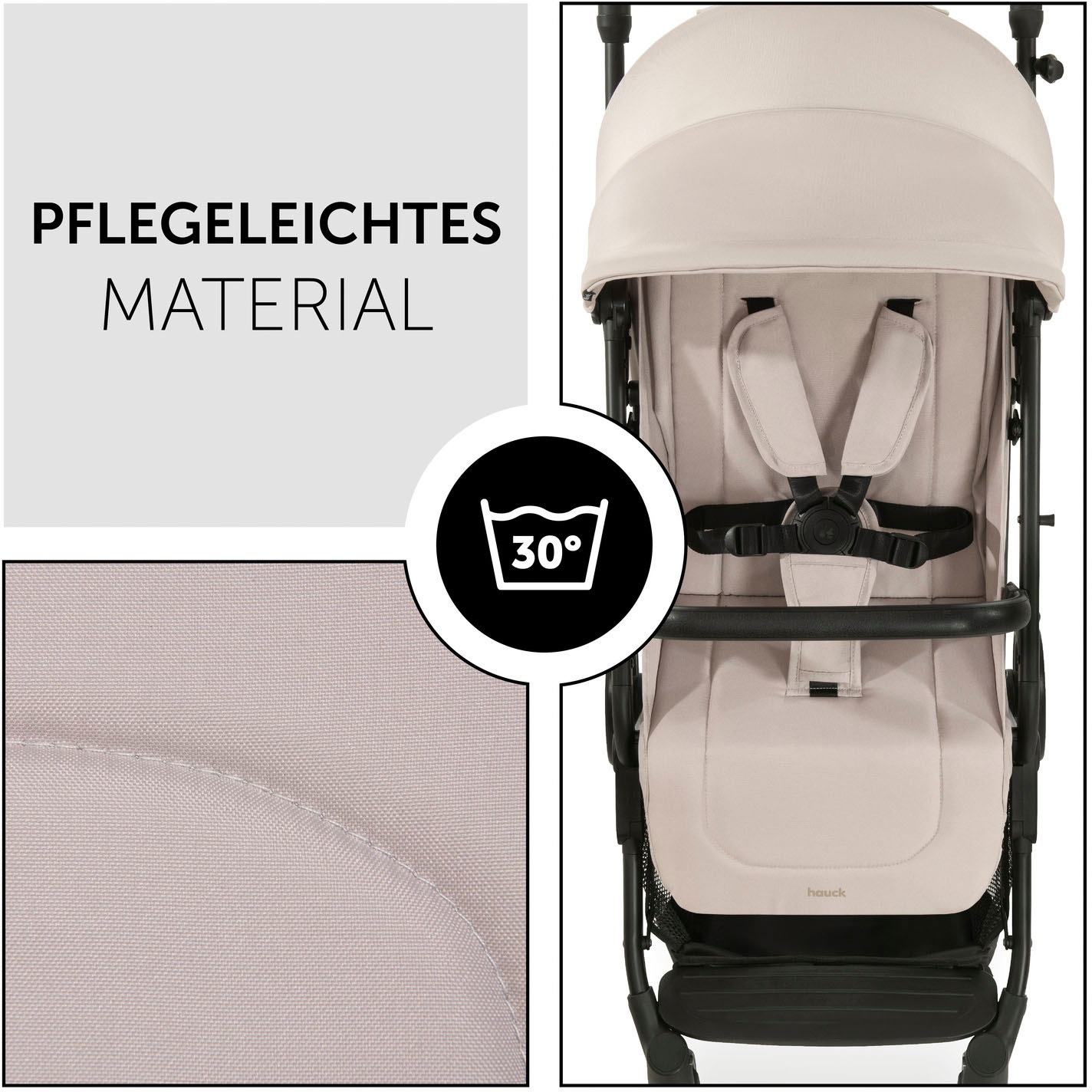 Hauck Kinder-Buggy »Travel N Care, beige«, 22 kg