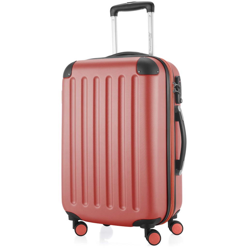 Hauptstadtkoffer Hartschalen-Trolley »Spree, 55 cm, korall«, 4 Rollen