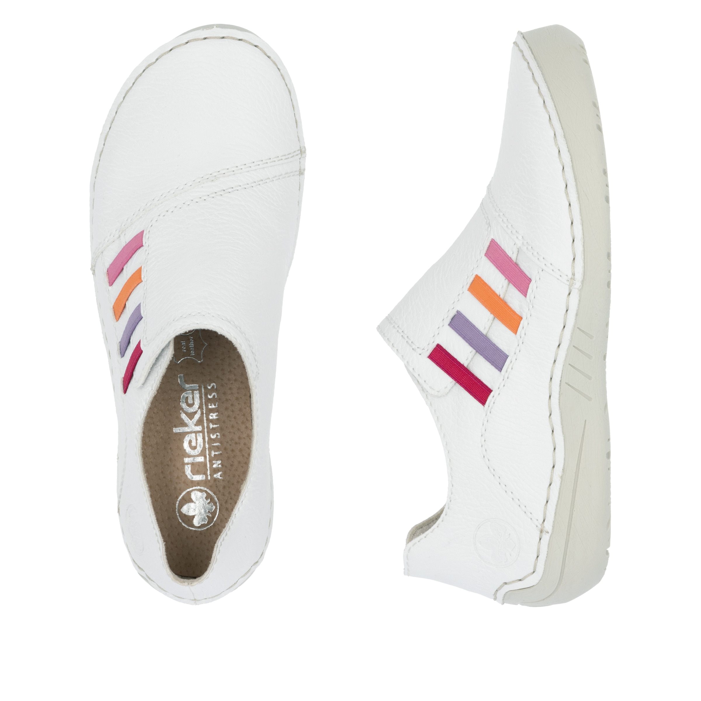 Rieker Slipper, Slip-on Sneaker, Schlupfschuh, Halbschuh mit weicher Innnensohle