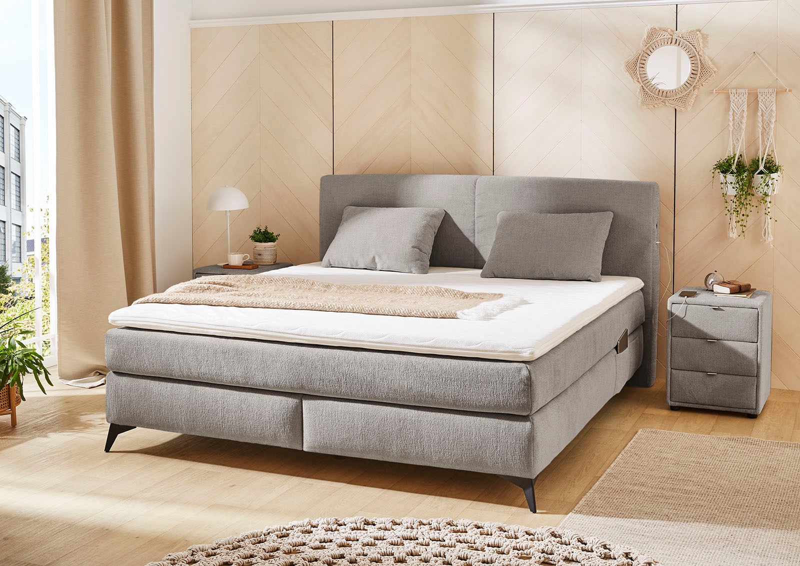 Jockenhöfer Gruppe Boxspringbett »Kira in den Breiten 160x200 & 180x200cm«, günstig online kaufen