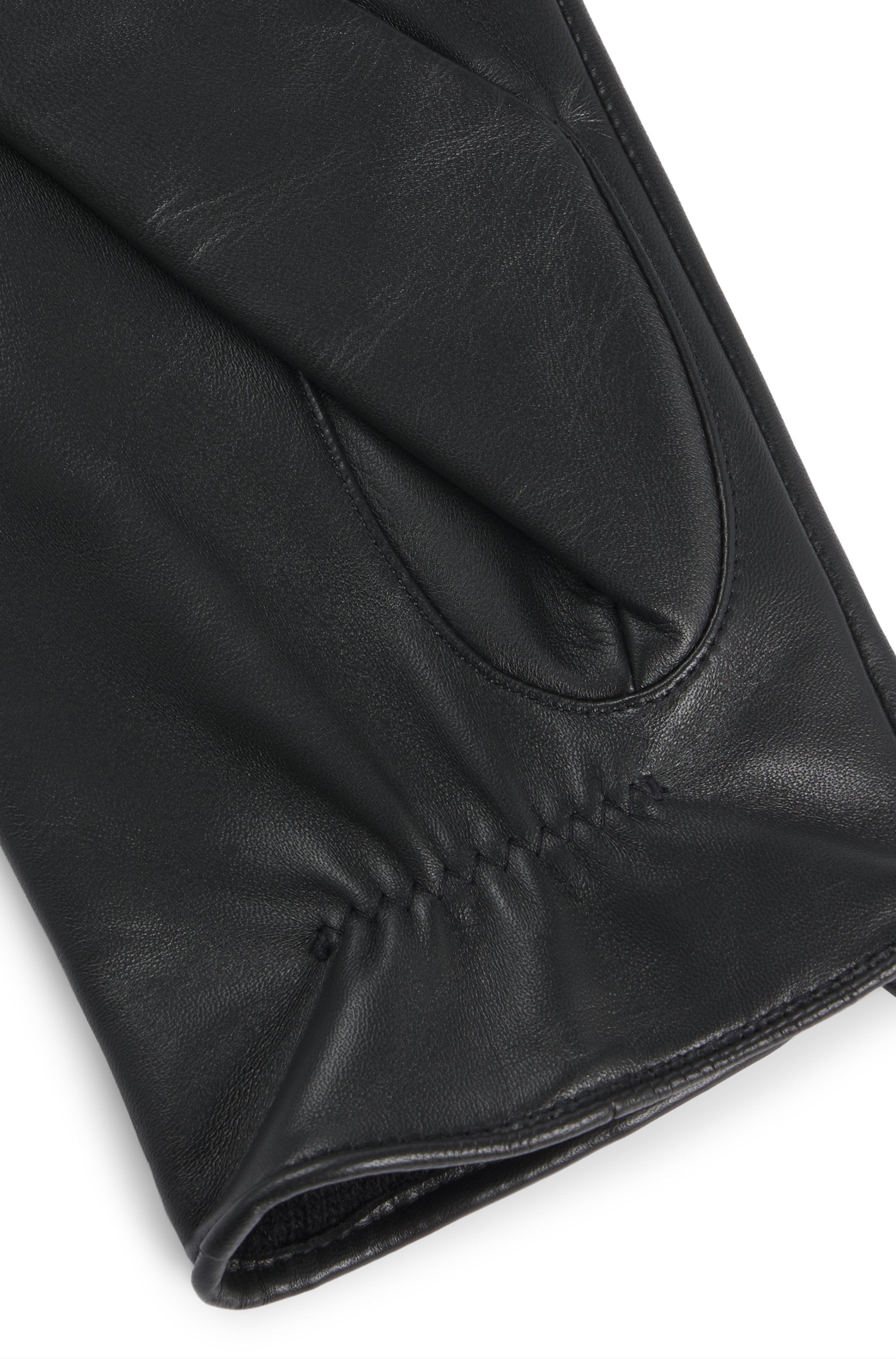 BOSS Lederhandschuhe »Helkop1«, mit Touch Tech Fingertips
