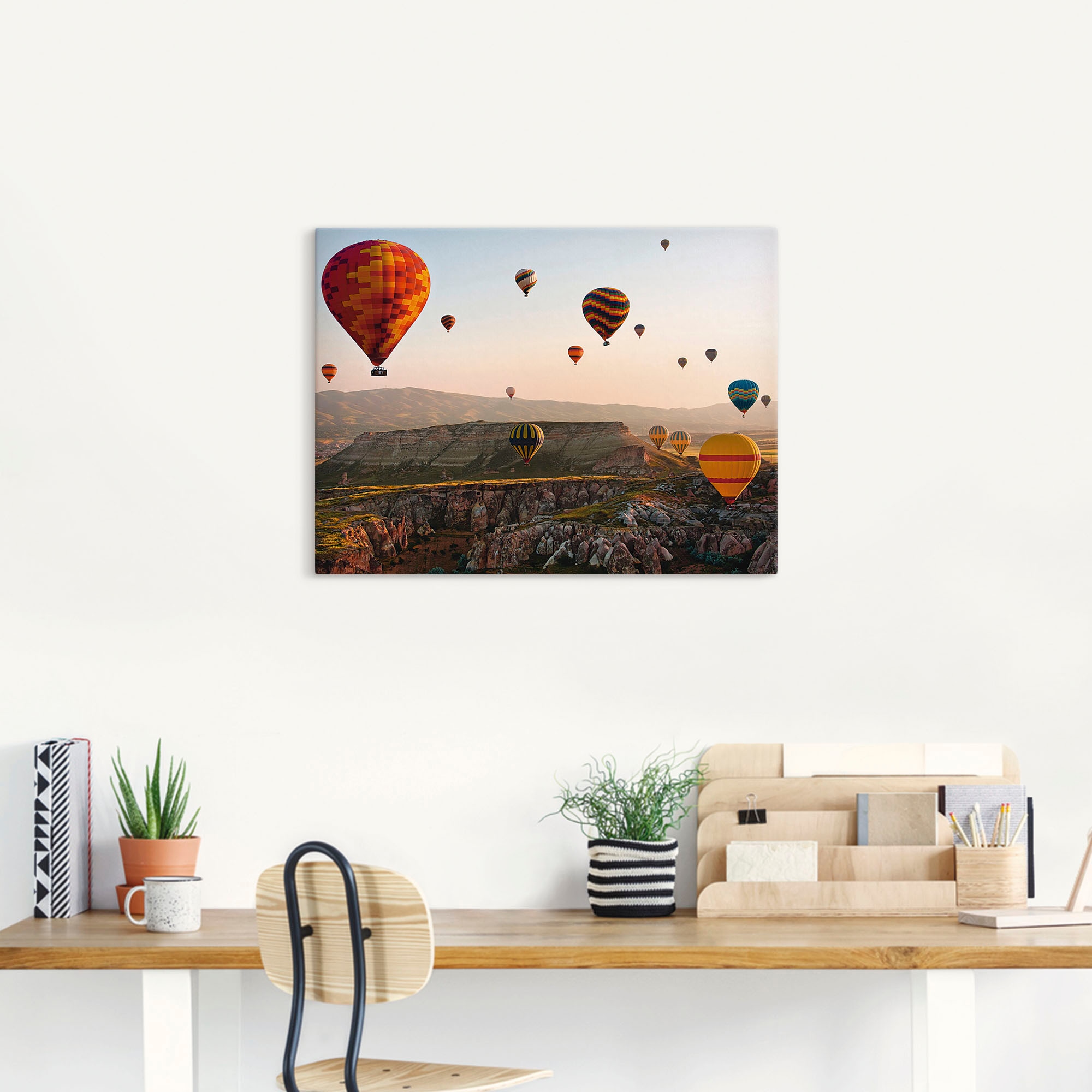 Artland Wandbild »Kappadokien Ballonfahrt«, Ballonfahren, (1 St.), als Lein günstig online kaufen