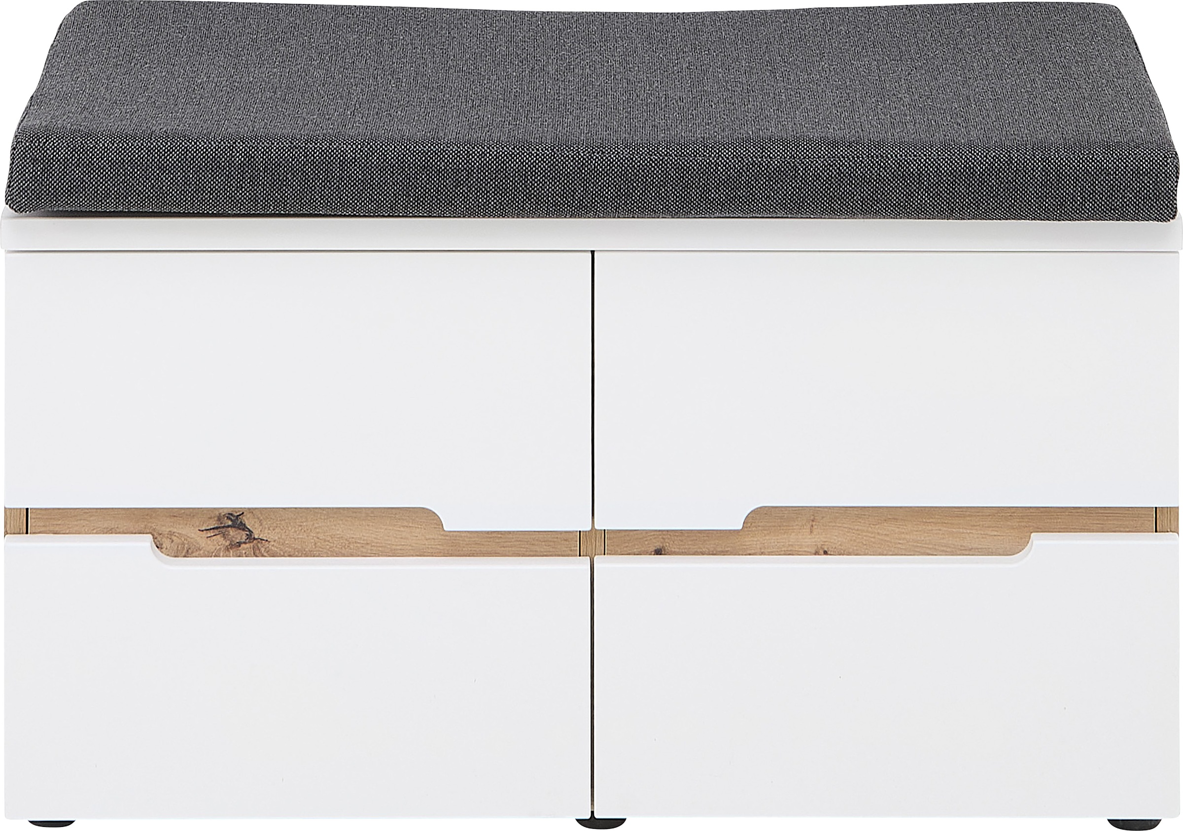 Innostyle Schuhbank »Memphis Schuhbank, 80x49x38cm (B/H/T)«, (1 St.), Sitzkissen, 2 Böden, Soft Close