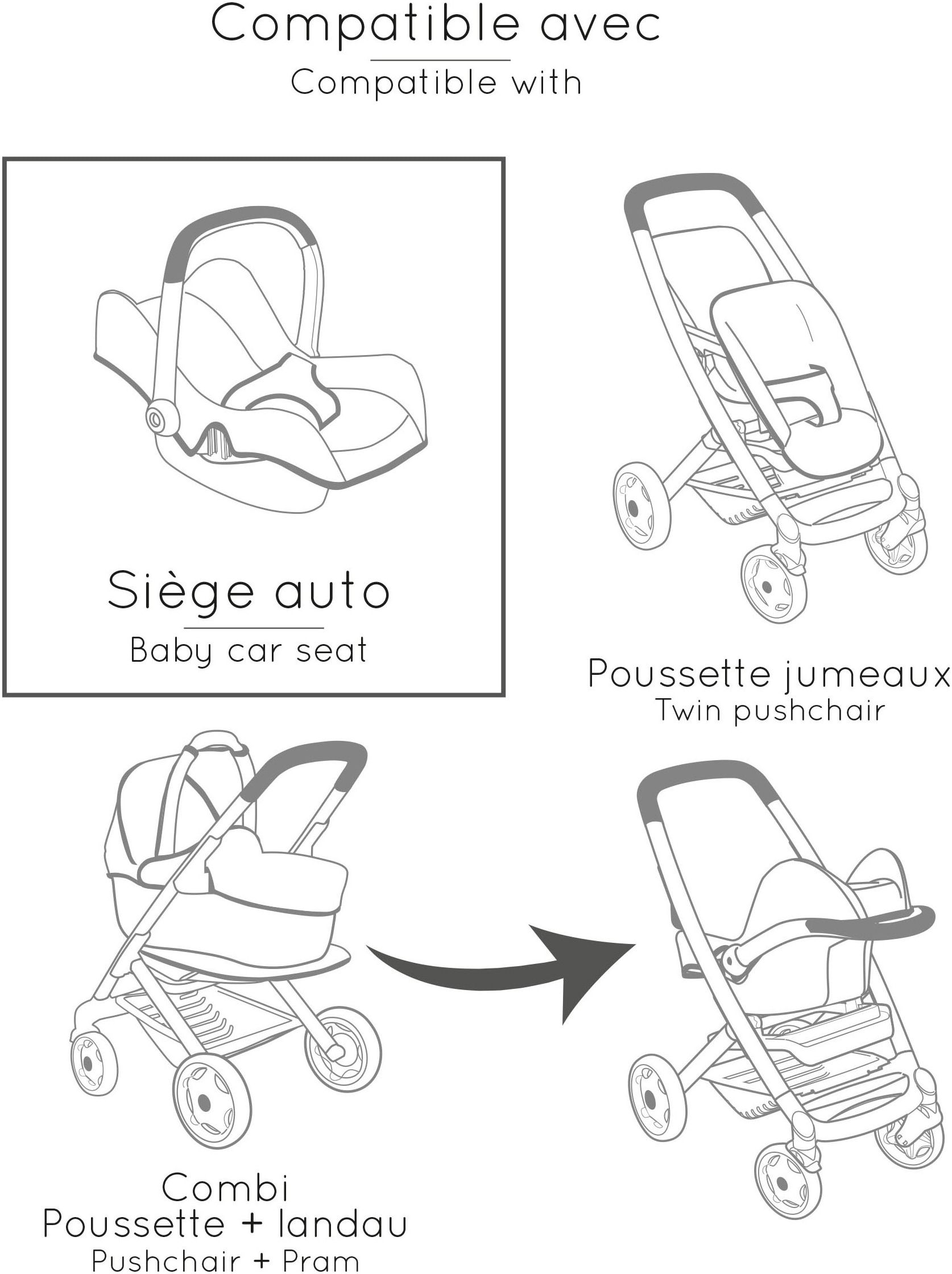Smoby Puppen Autositz »Maxi-Cosi Puppenautositz« Made in Europe
