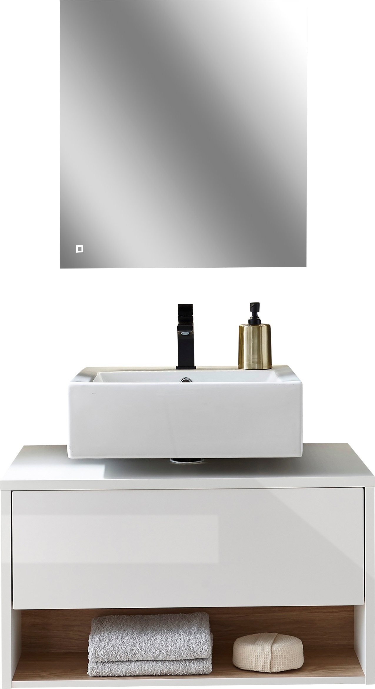 PLACES OF STYLE Badmöbel-Set »Studio Line, Bad im modernen Design, 2-teilig günstig online kaufen