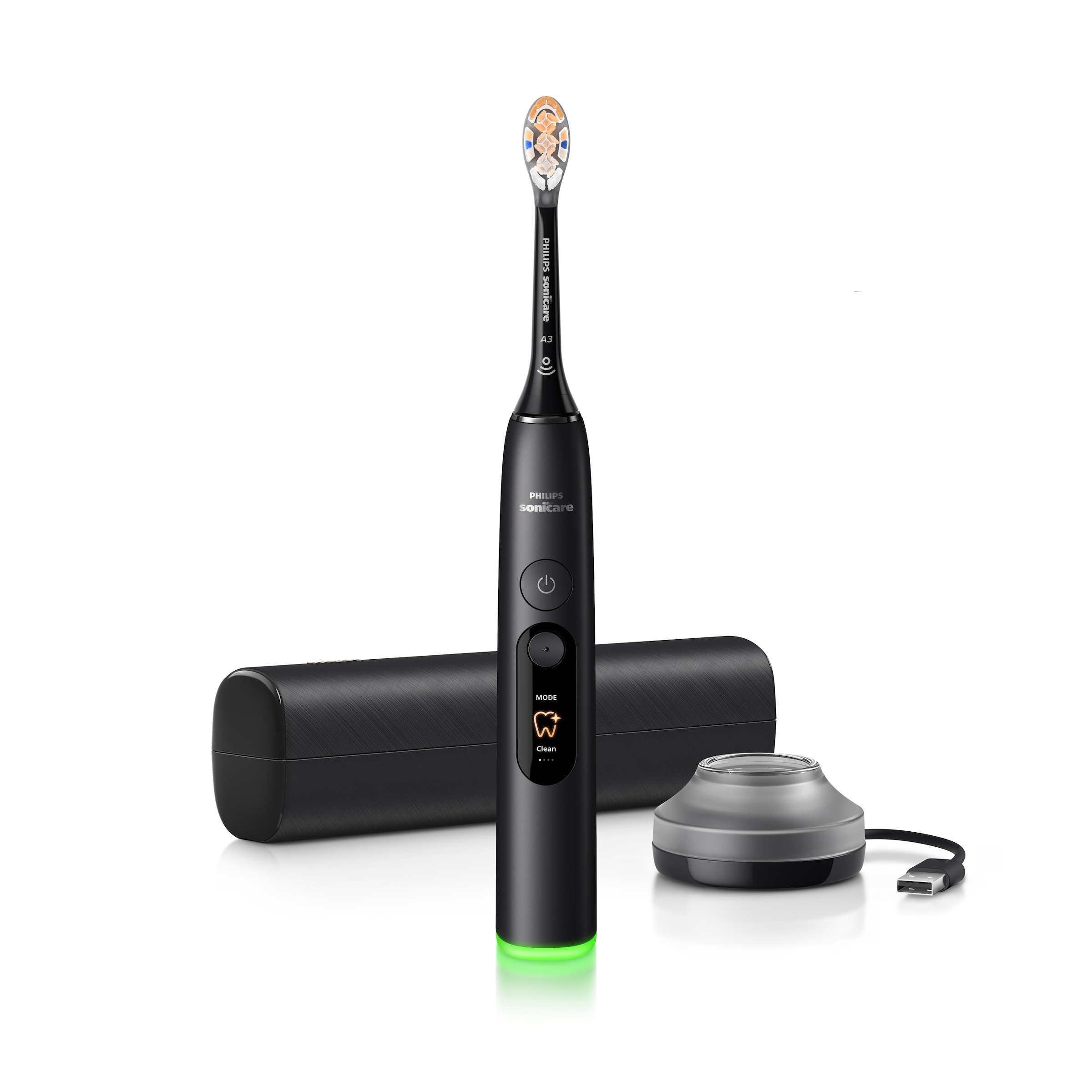Philips Sonicare Elektrische Zahnbürste »DiamondClean 8000 HX8311/12« 1 Stk. Aufsteckbürsten mit intelligenter Andruckkontrolle und 3 Intensitätsstufen