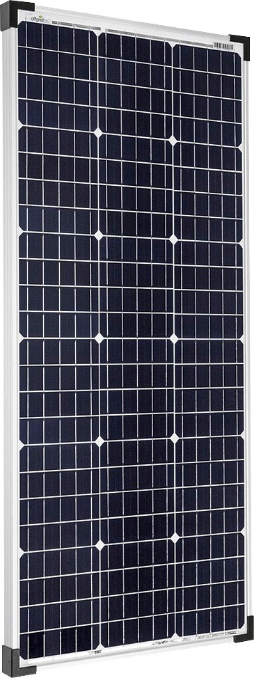 offgridtec Solarmodul »100W 39V Solarmodul monokristallin«, extrem wiederstandsfähiges ESG-Glas