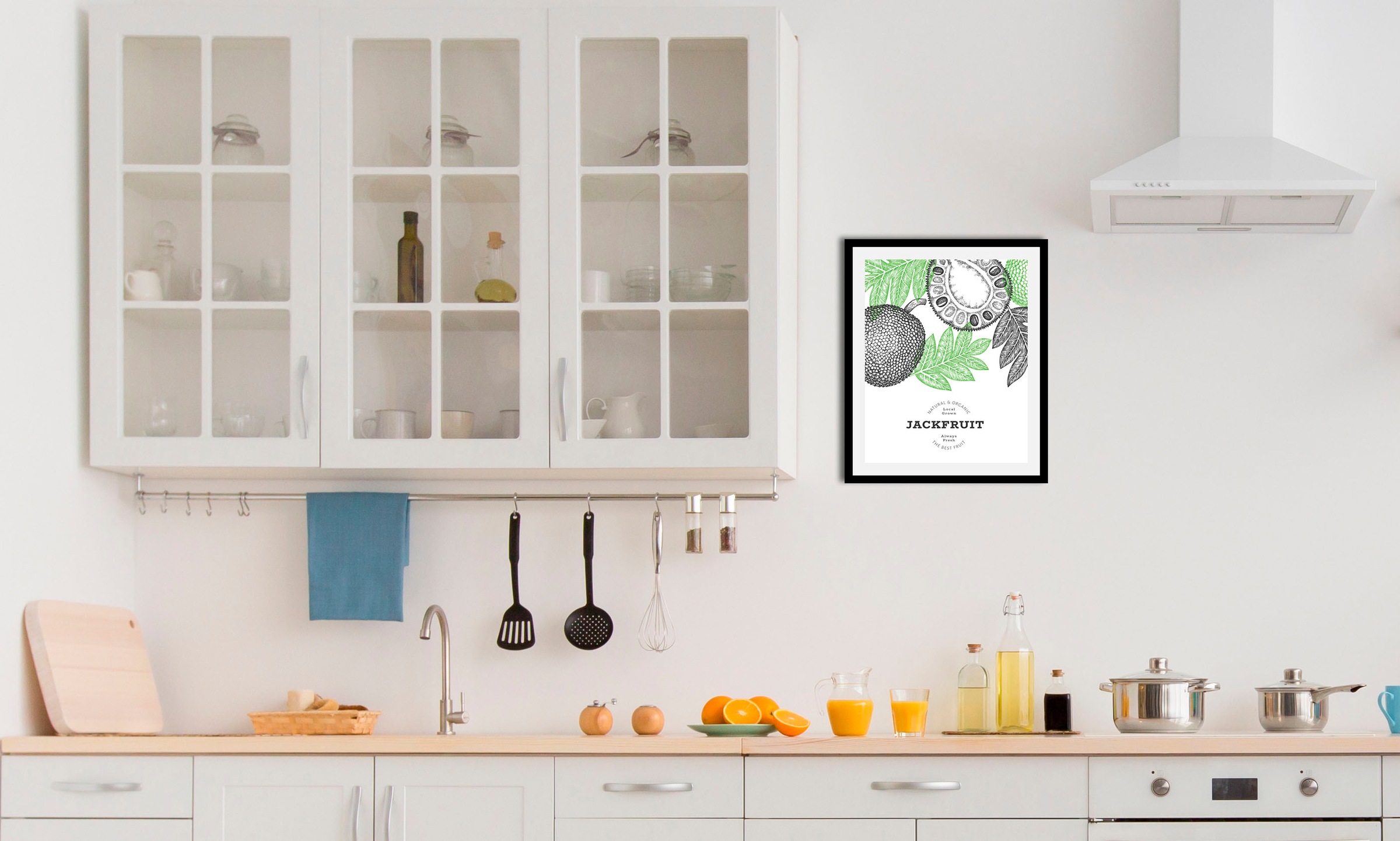queence Bild »Jackfruit«, Obst-Obst Bilder-Schriftzug-Figuren-Abstrakt, (1 günstig online kaufen