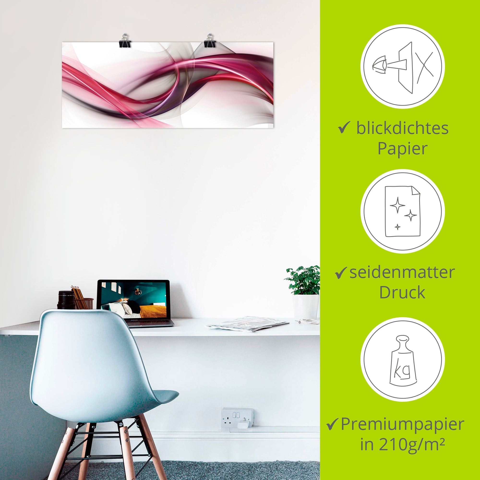 Artland Wandbild »Ideen«, Muster, (1 St.), als Alubild, Outdoorbild, Leinwandbild, Poster, Wandaufkleber