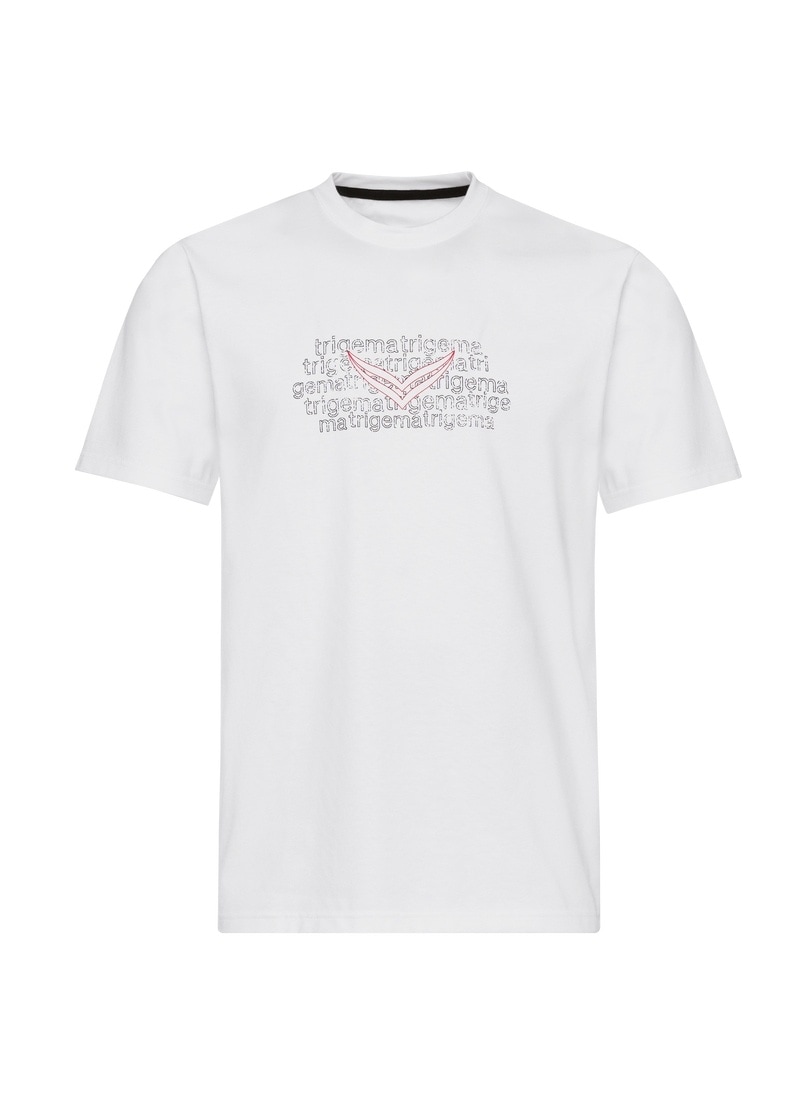 Trigema T-Shirt »TRIGEMA T-Shirt mit Logo-Print« 1 Stk.