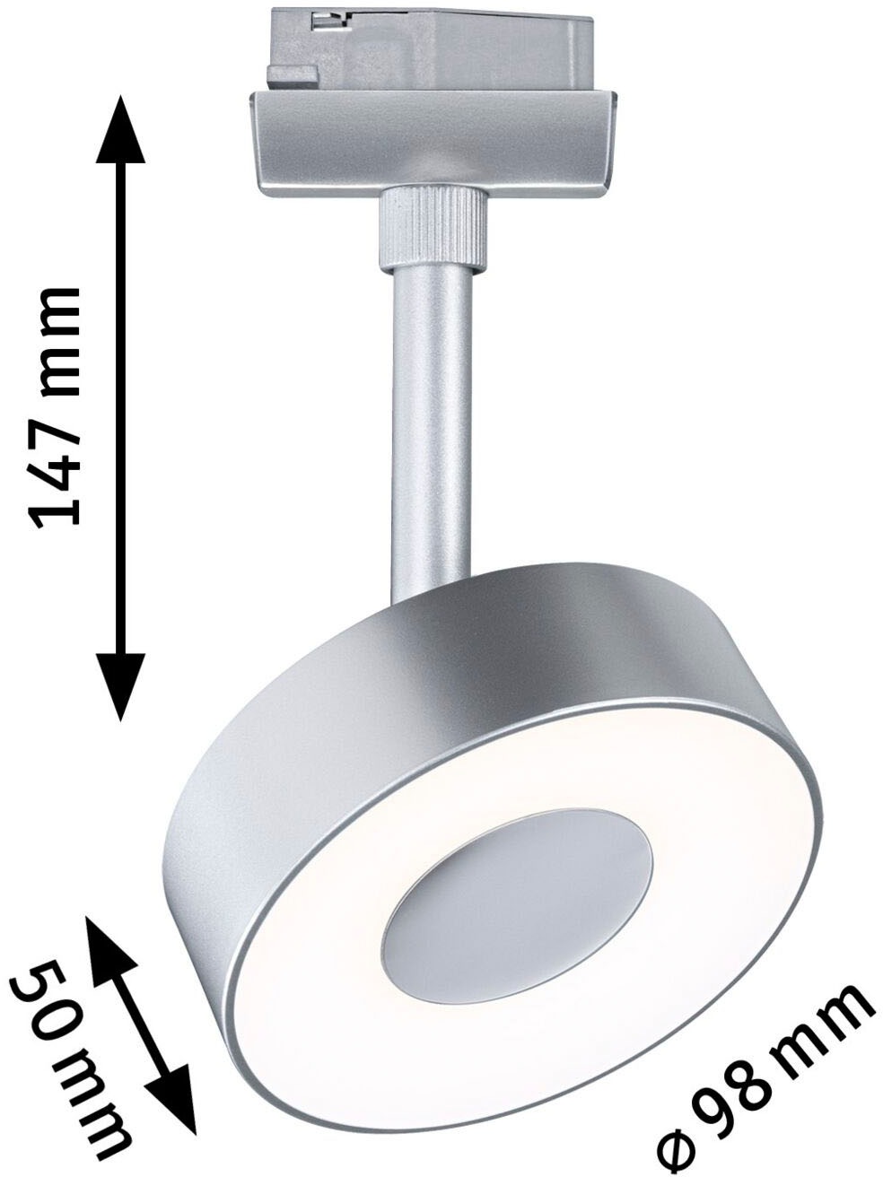 Paulmann Schienensystem-Leuchten »URail Spot Circle 1x5W 3000K 230V«, (1 tlg.), 3-Step-Dimmbar