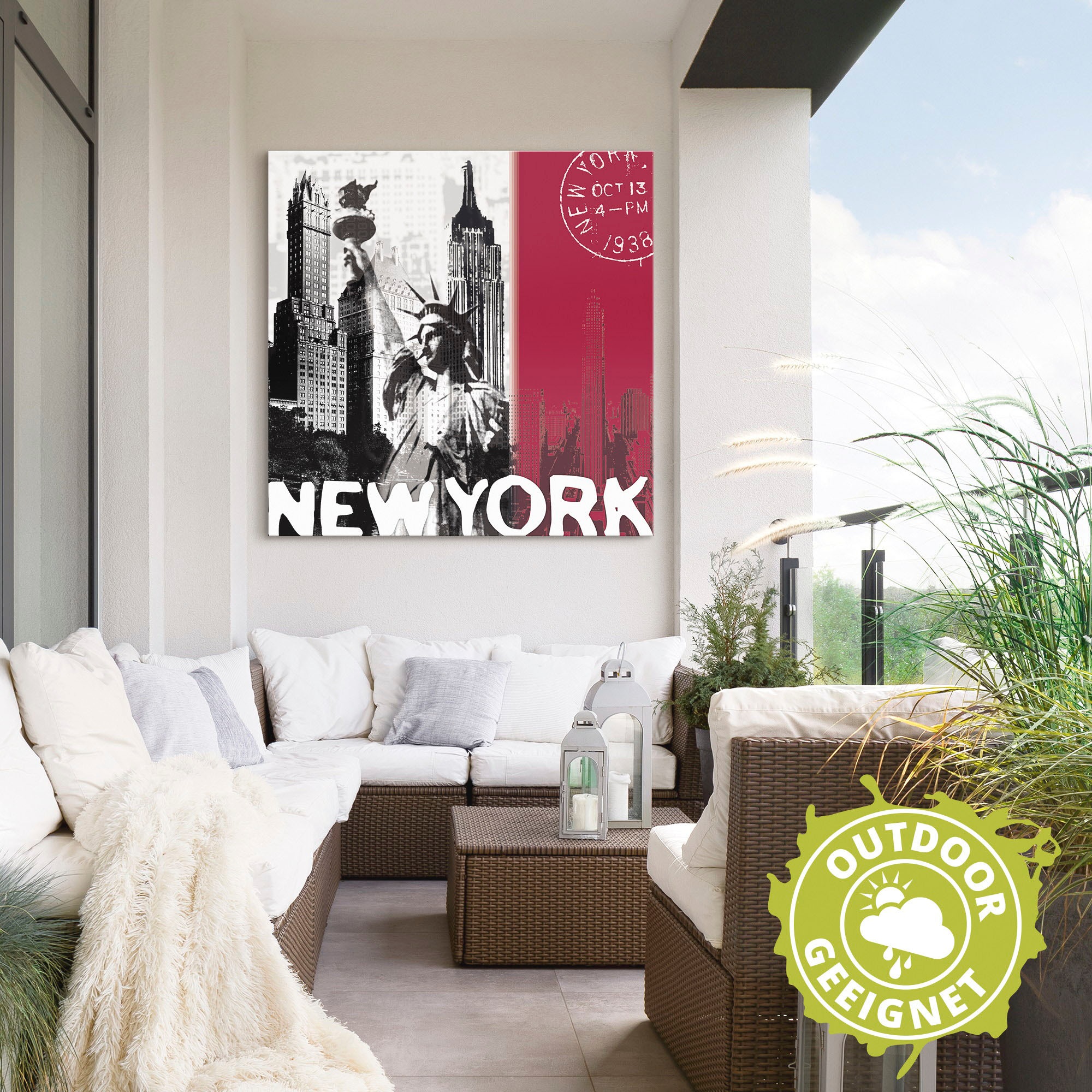 Artland Wandbild »New York«, Gebäude, (1 St.), als Alubild, Outdoorbild, Le günstig online kaufen