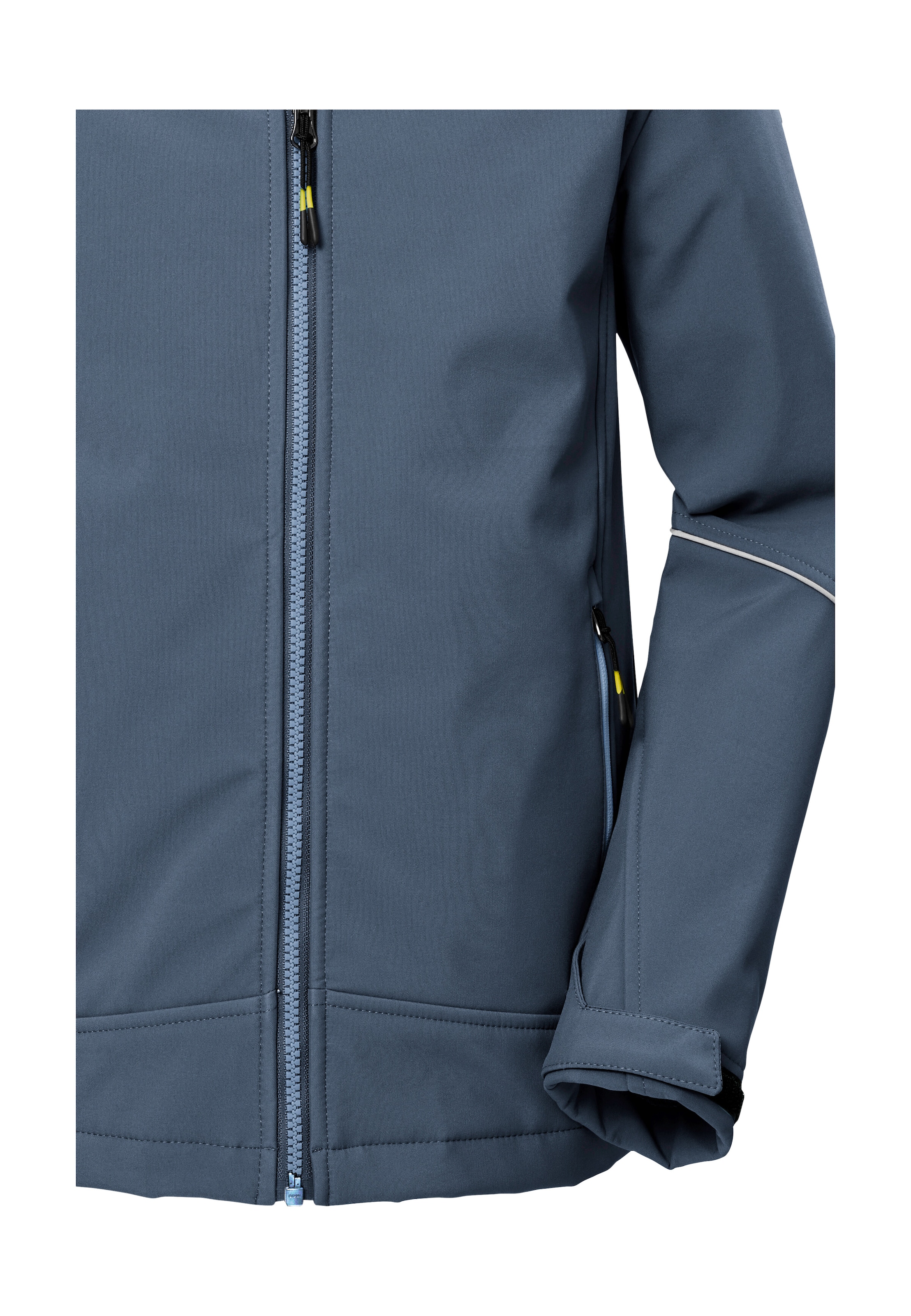 Killtec Softshelljacke »KOW 366 BYS SFTSHLL JCKT«, Wasserabweisende Softshelljacke mit Fleece, Kapuze und Reflektoren