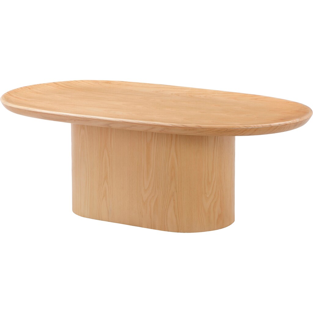 Leonique Couchtisch »Elia«, mit einer ovalen Tischplatte, aus MDF, Breite 120 cm