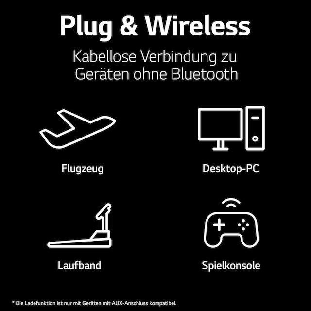 LG In-Ear-Kopfhörer »TONE Free DFP8«, Bluetooth, Active Noise Cancelling ( ANC)-True Wireless, MERIDIAN-Sound auf Raten bestellen