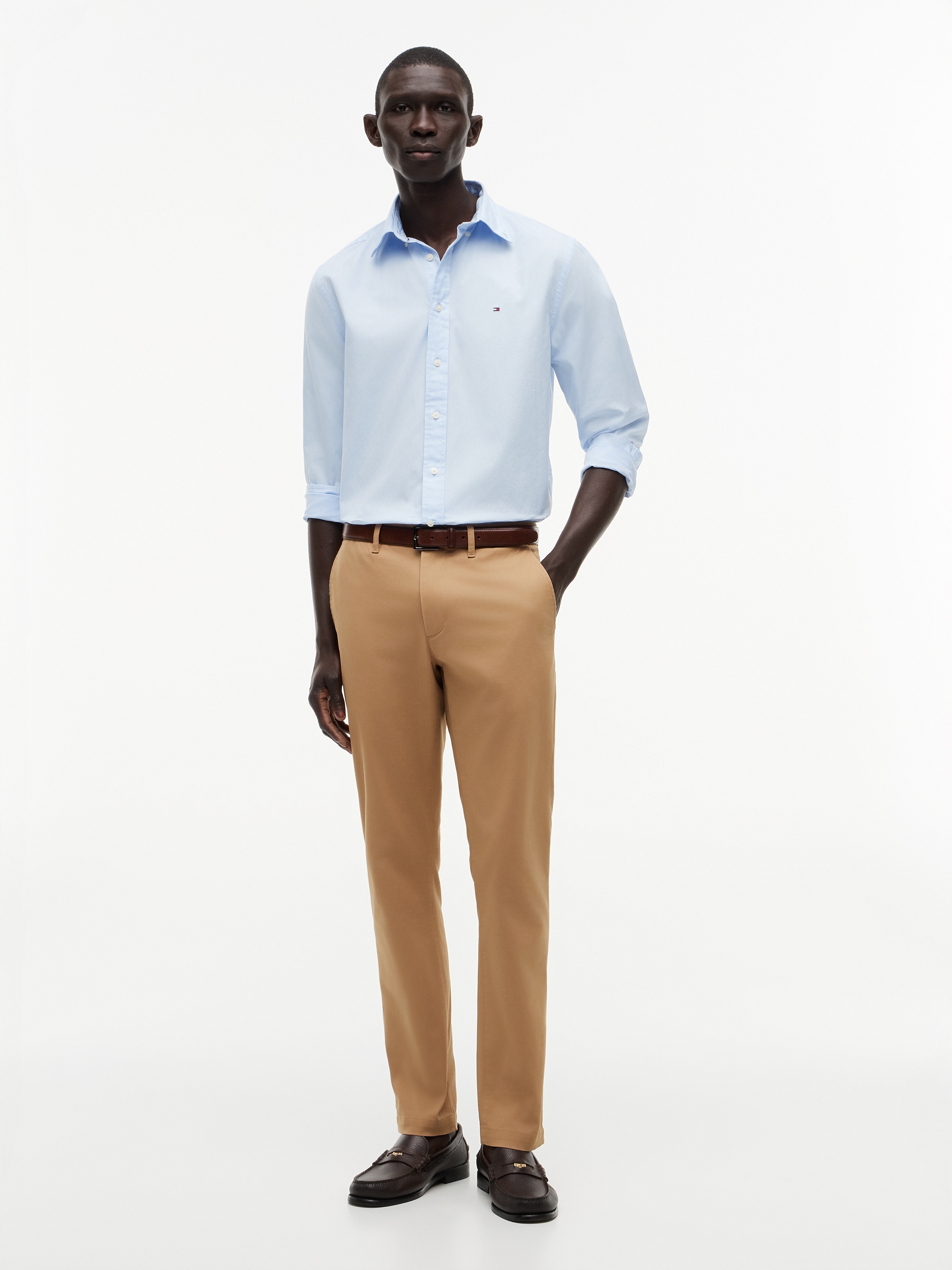 Tommy Hilfiger Langarmhemd »CORE FLEX POPLIN SOLID Regular Fit SHIRT« Regular Fit Flex Cotton