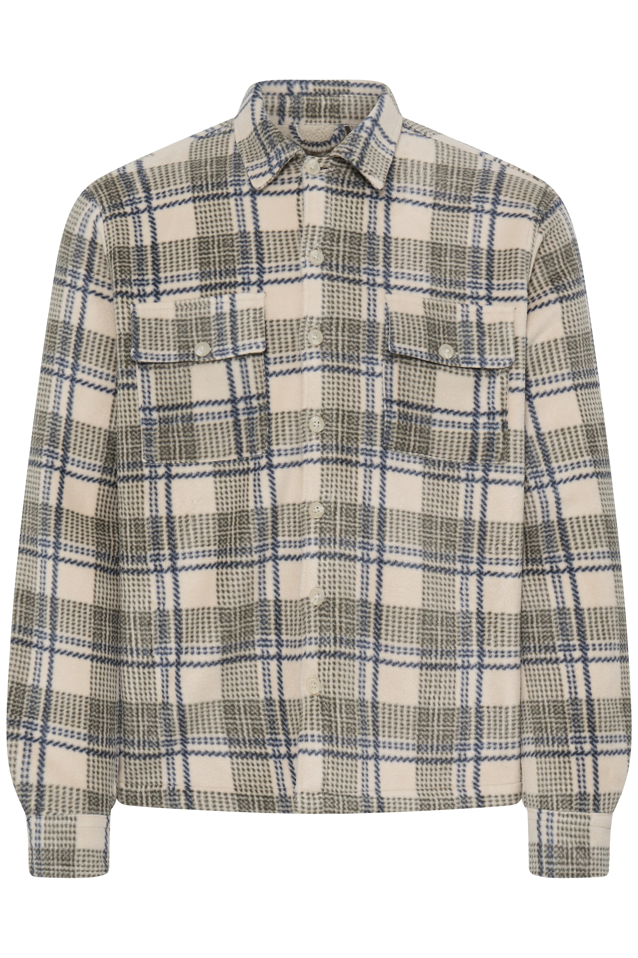 Blend Langarmhemd »BHBAKI SHIRT CHECK« Kunstfaser, regular fit