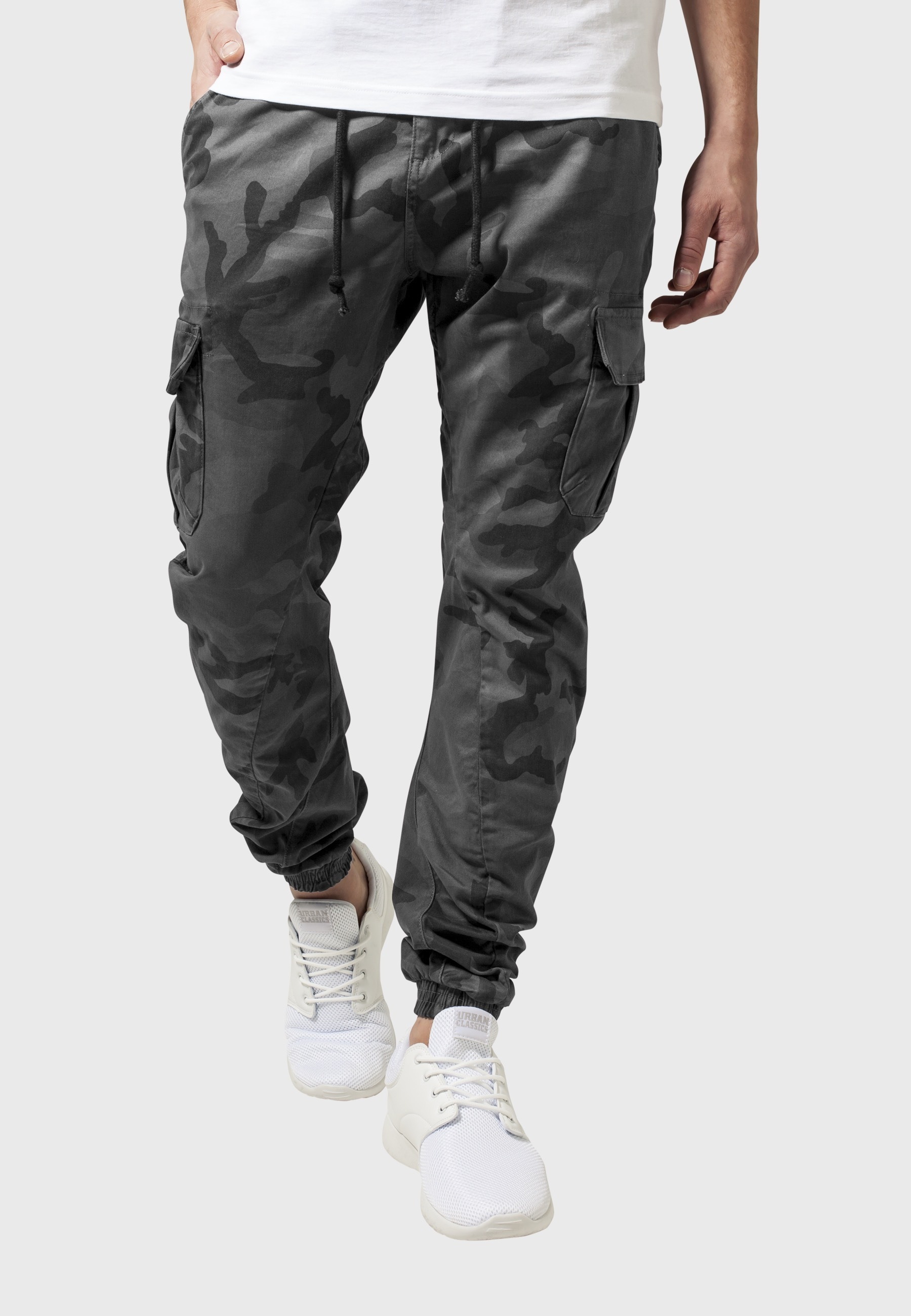 URBAN CLASSICS Cargohose »Urban Classics Herren Camo Cargo Jogging Pants«